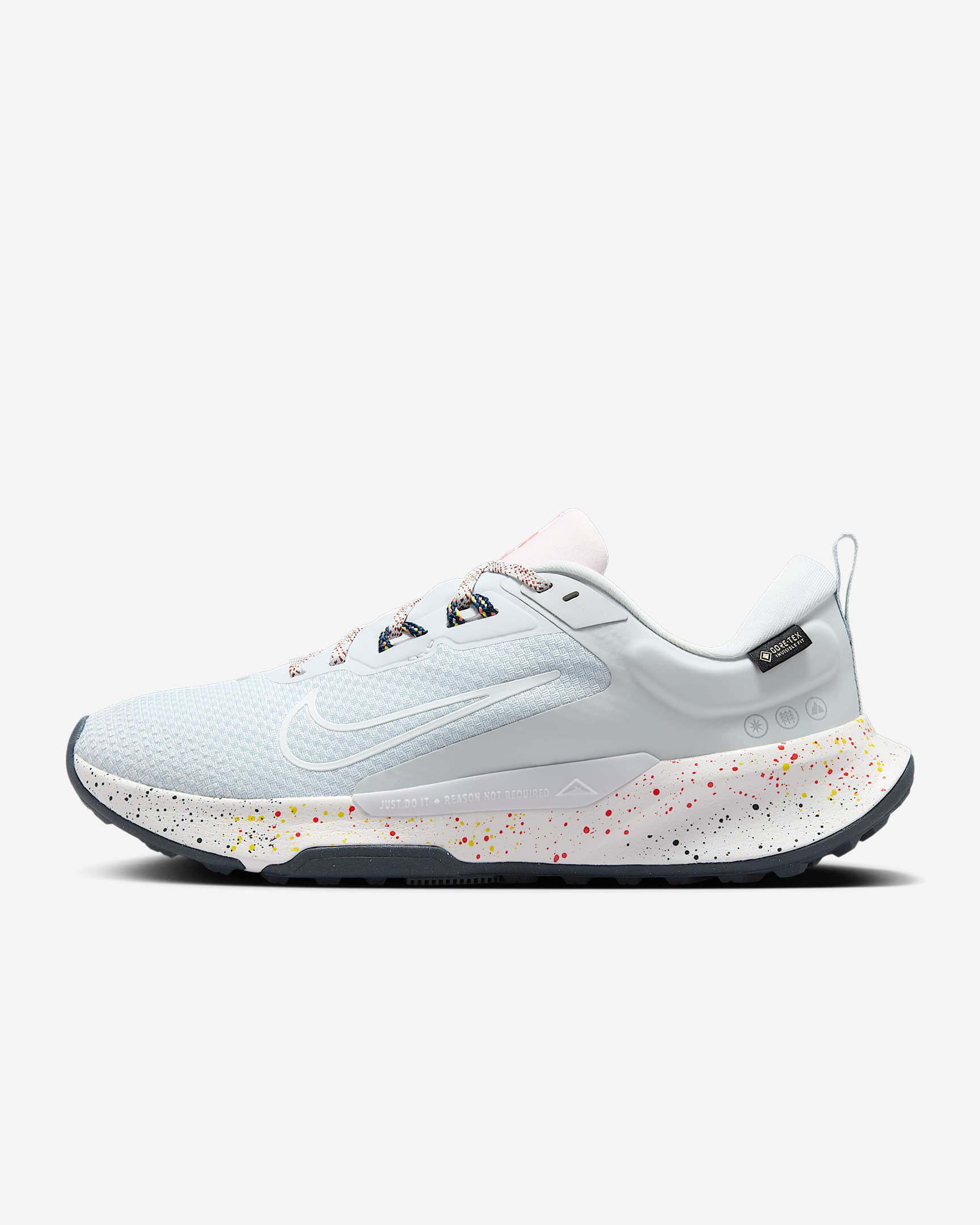 Nike Juniper Trail 2 GORE-TEX 女子防水越野跑步鞋 - 白金色/神秘焰火色/泡沫粉/白色