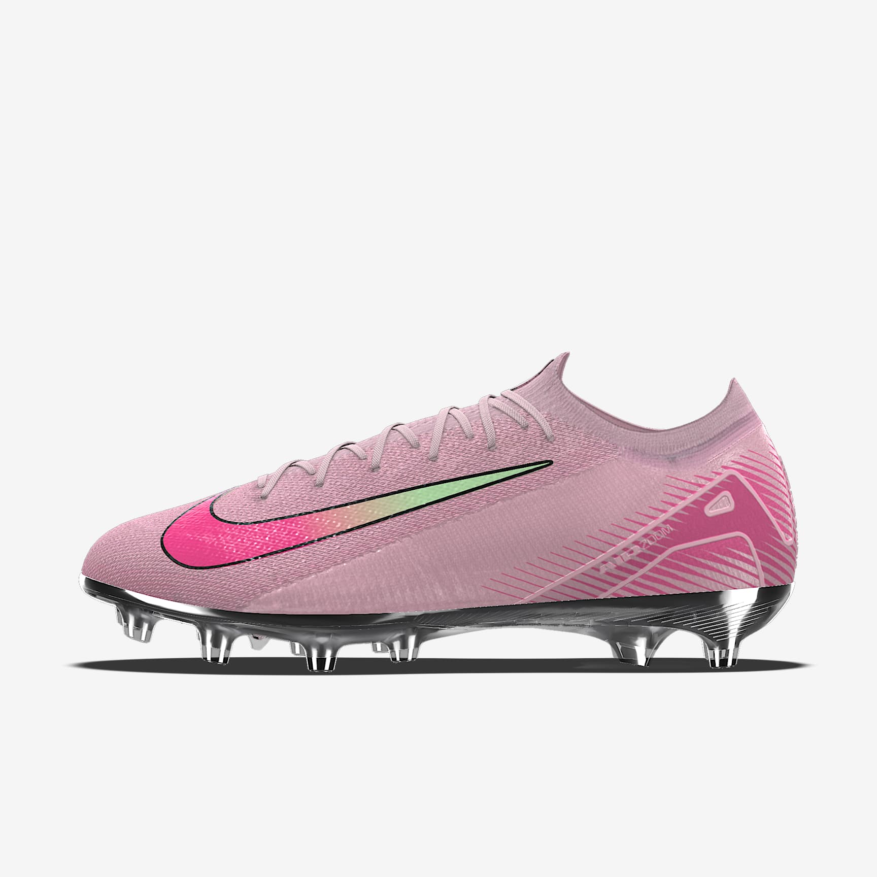 Nike Mercurial Vapor 16 Elite By You 耐克刺客系列专属定制人造草地低帮足球鞋 - 泡沫粉/透明粉/泡沫粉