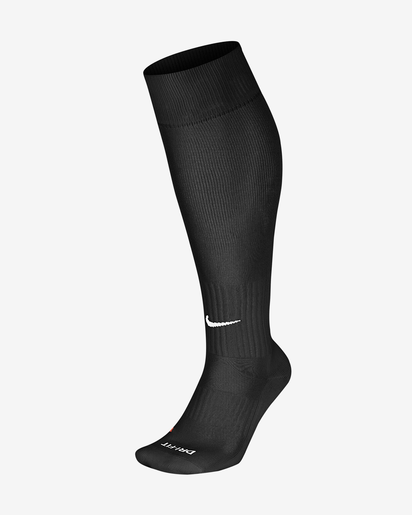 Nike Classic 足球袜 - 黑/白色