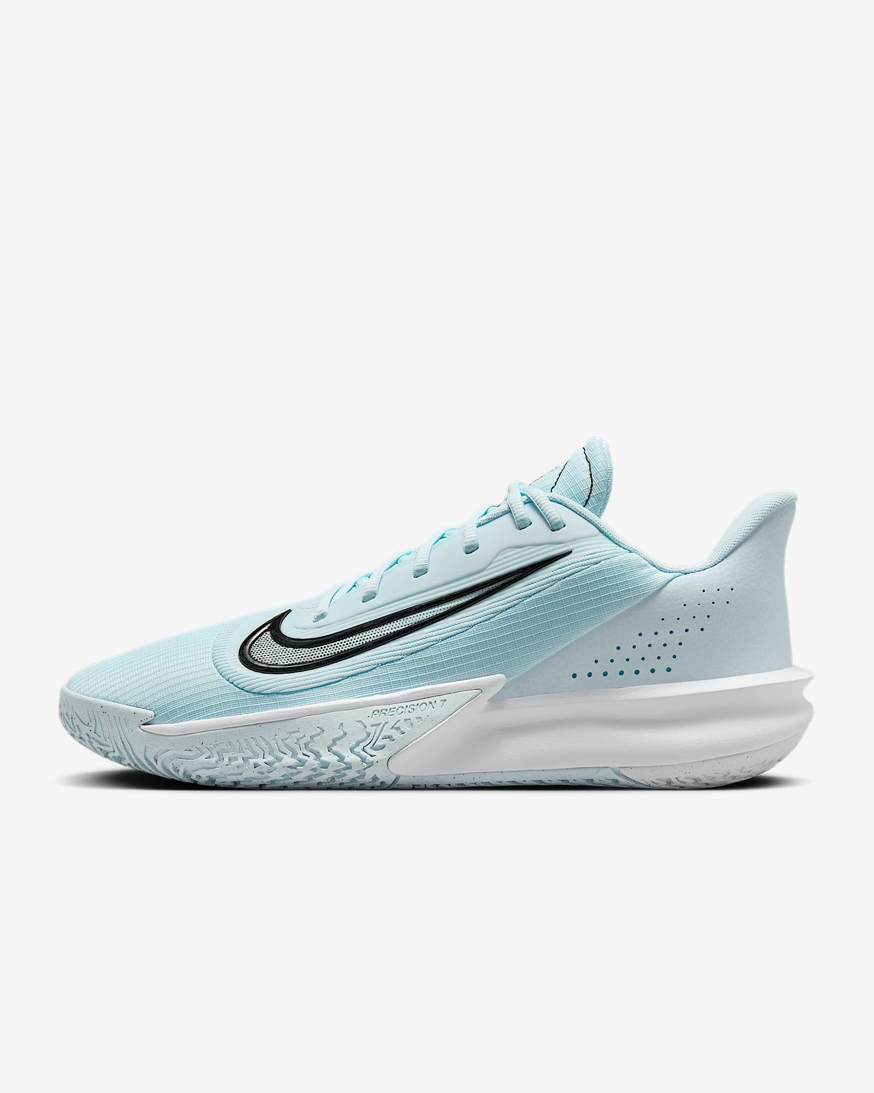 Nike Precision 7 男子篮球鞋 - 冰川蓝/白色/浅柠檬黄/黑