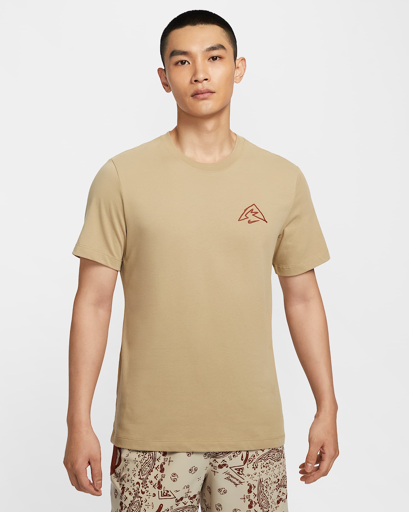 Nike Dri-FIT 男子速干T恤 - 杏茶色