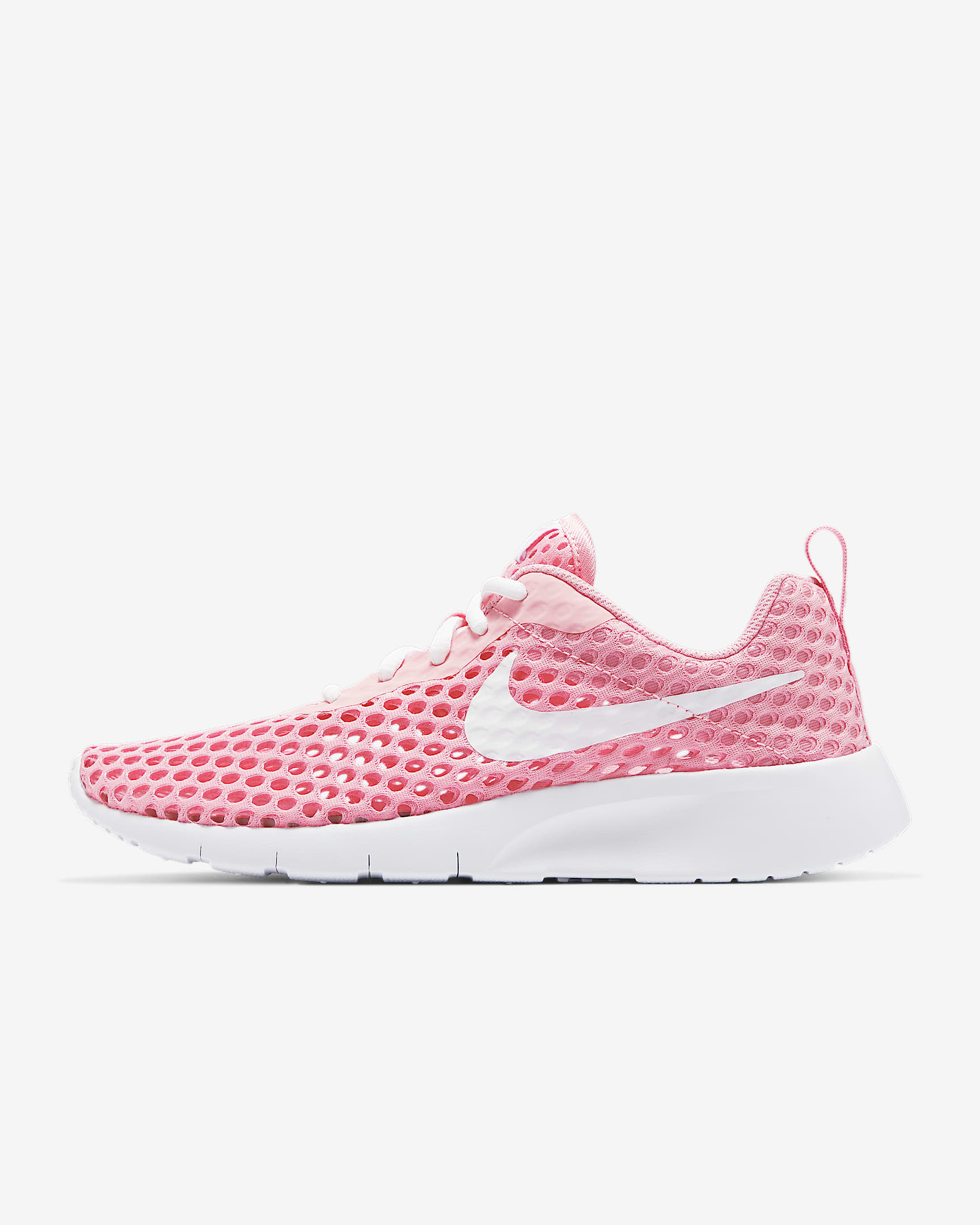 Nike Tanjun BR BG 大童大网眼透气运动童鞋 - 粉色/白色/白色