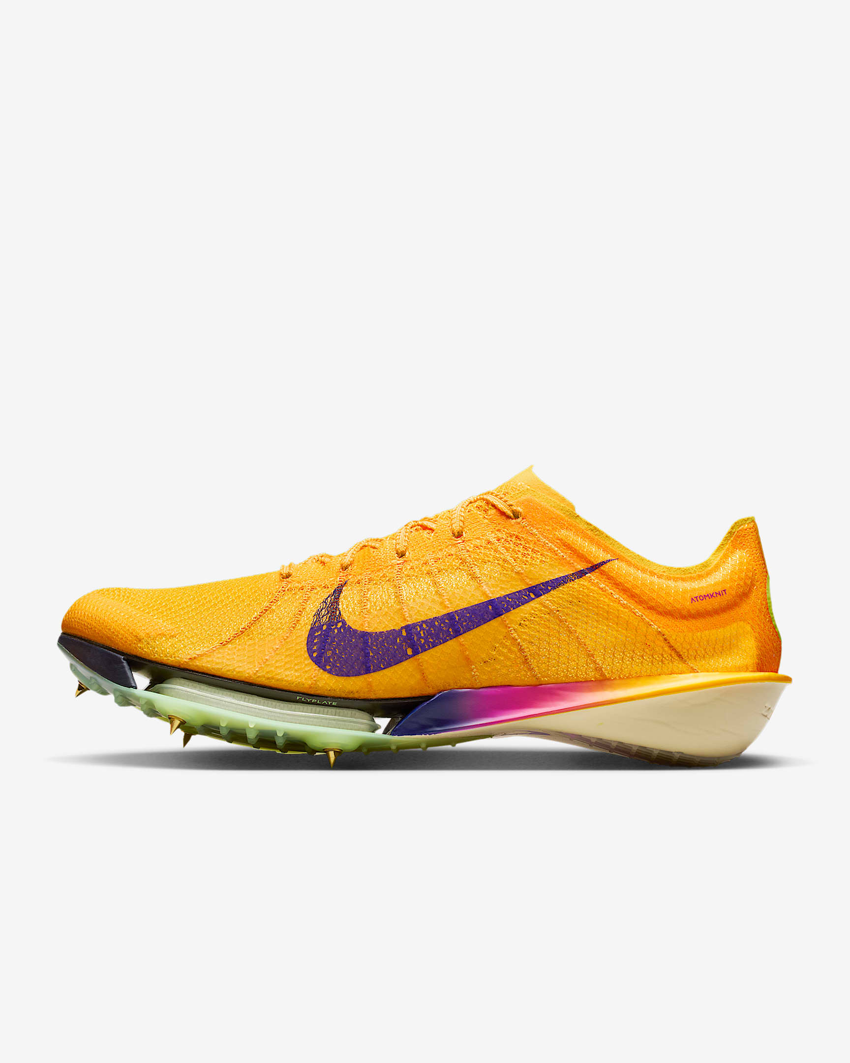 Nike Victory 2 男子田径钉鞋 - 脉冲柠檬黄绿/荧光冰黄/激光橙/耀眼靛紫