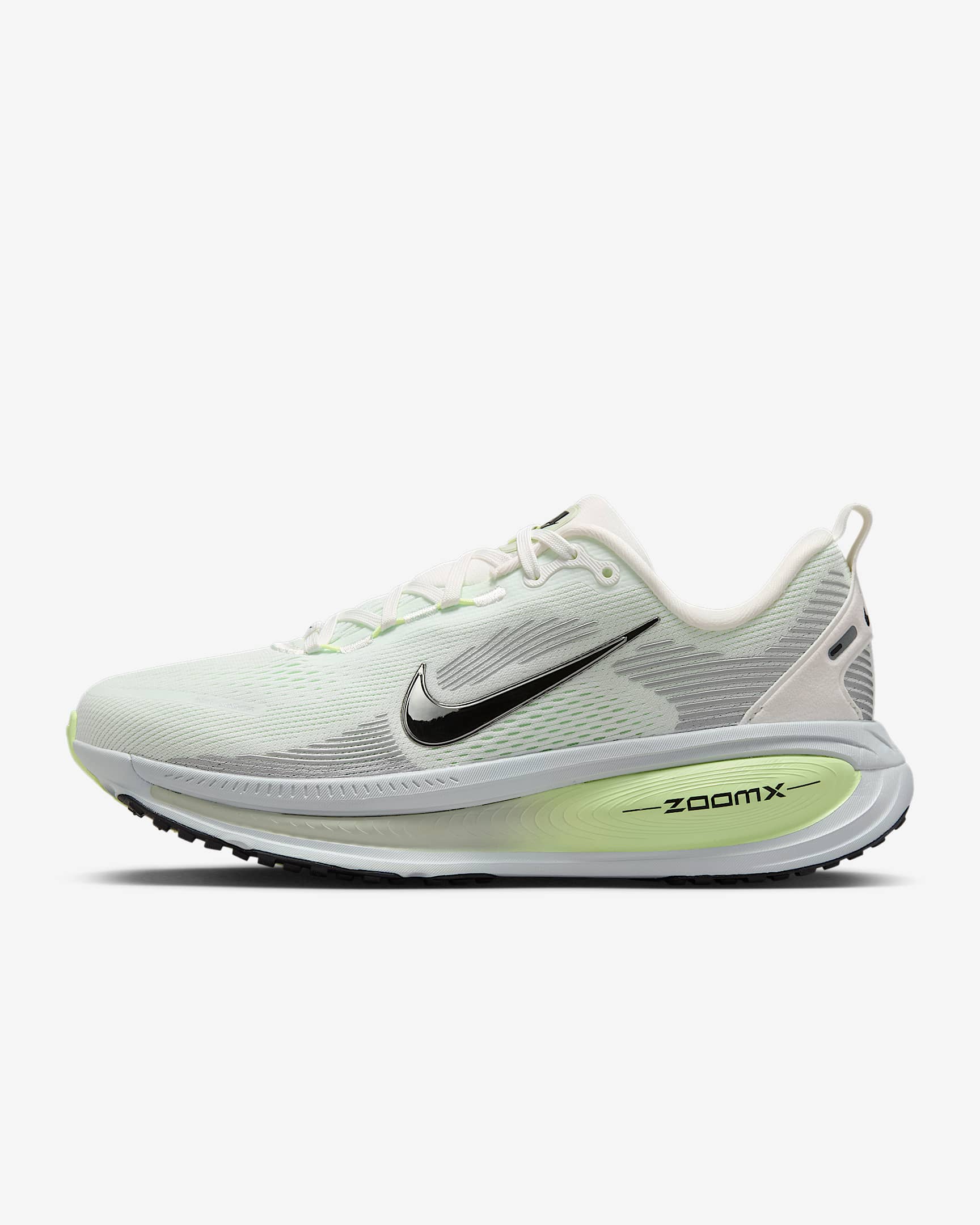 Nike Vomero 18 耐克迈柔女子公路跑步鞋 - 山峰白/微黄绿/浅银/黑