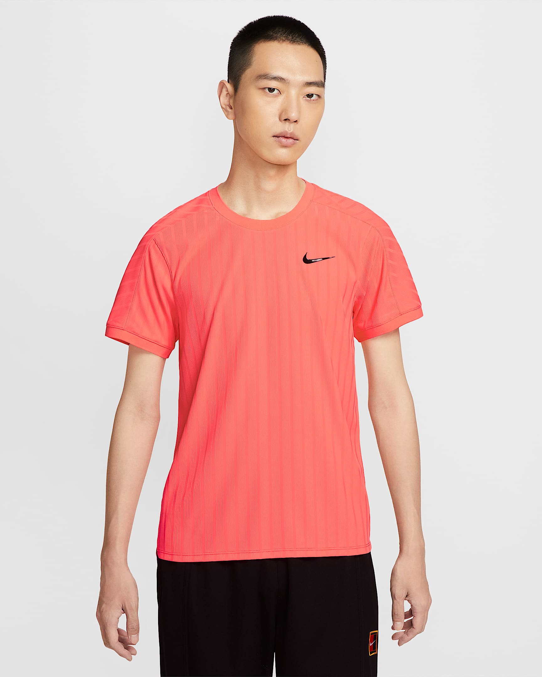 NikeCourt Slam Dri-FIT ADV 男子速干网球上衣 - 亮橙