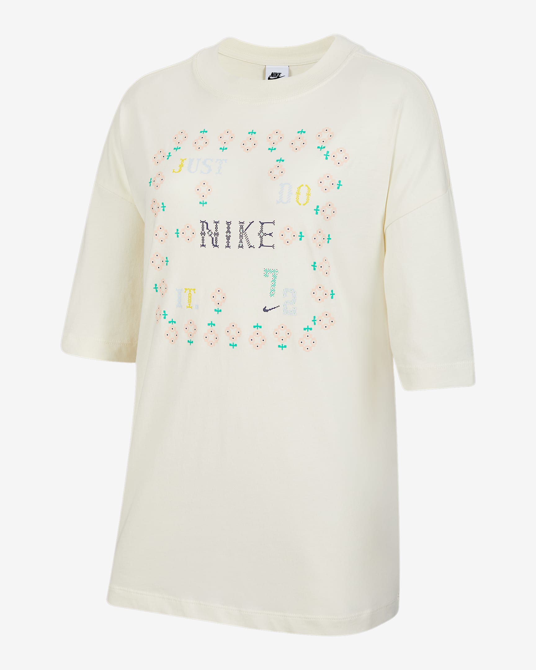 Nike Sportswear 大童(女孩)Oversize 风T恤 - 珍珠灰