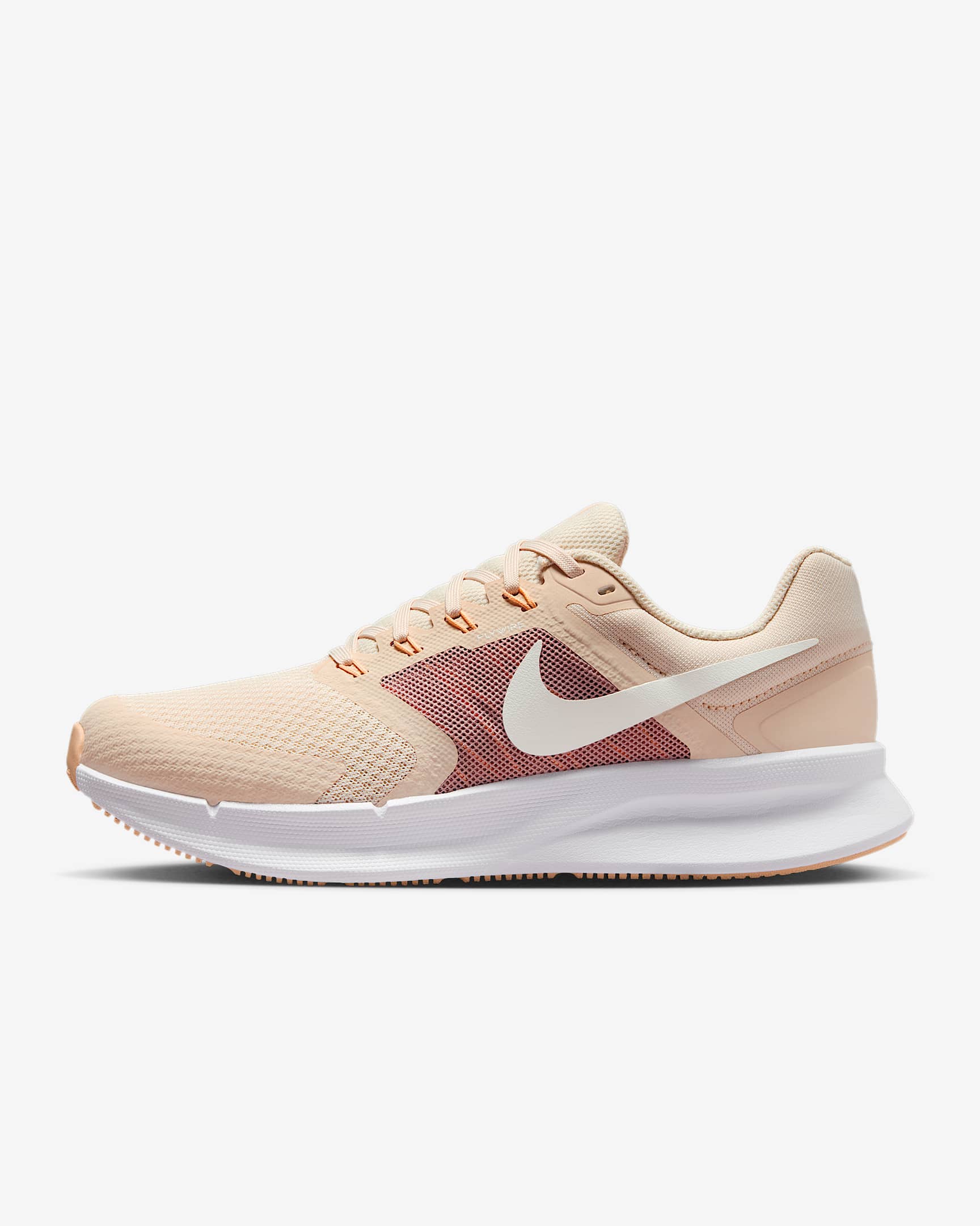 Nike Run Swift 3 女子公路跑步鞋 - 白色/粉桔/微粒粉/帆白