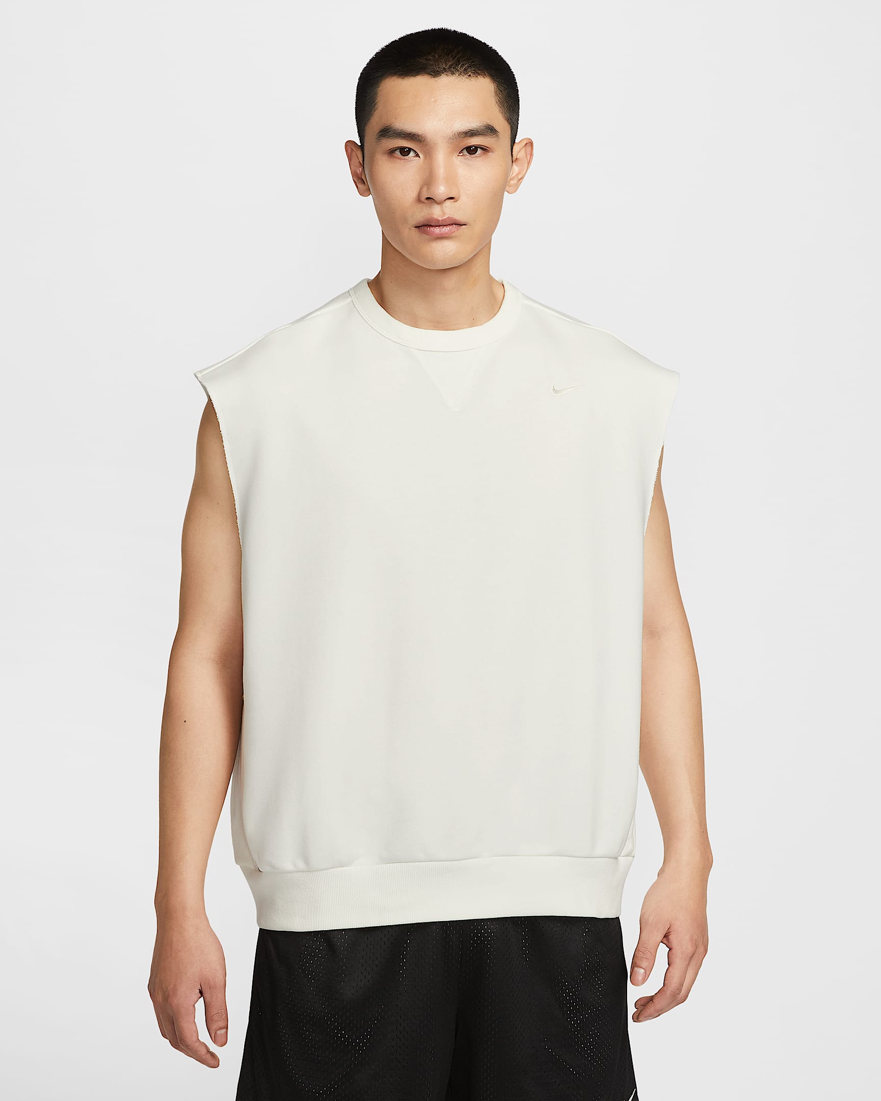Nike Standard Issue Dri-FIT 男子速干篮球无袖圆领上衣 - 帆白/淡象牙白