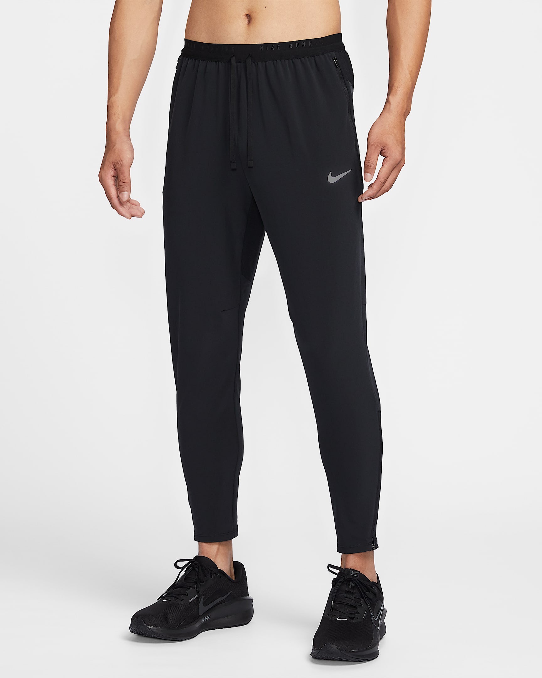 Nike Stride Dri-FIT 男子速干梭织跑步长裤 - 黑