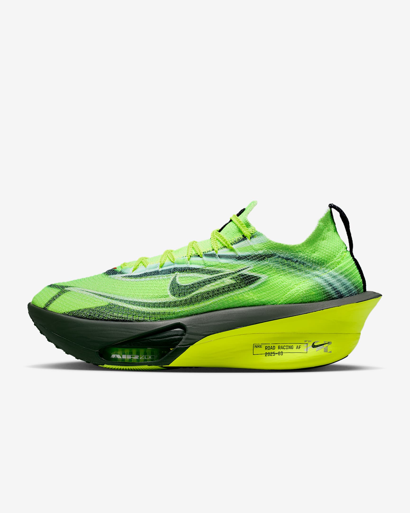 Nike Alphafly 3 圣诞系列男子公路竞速跑步鞋 - 多色/荧光黄/白色/黑