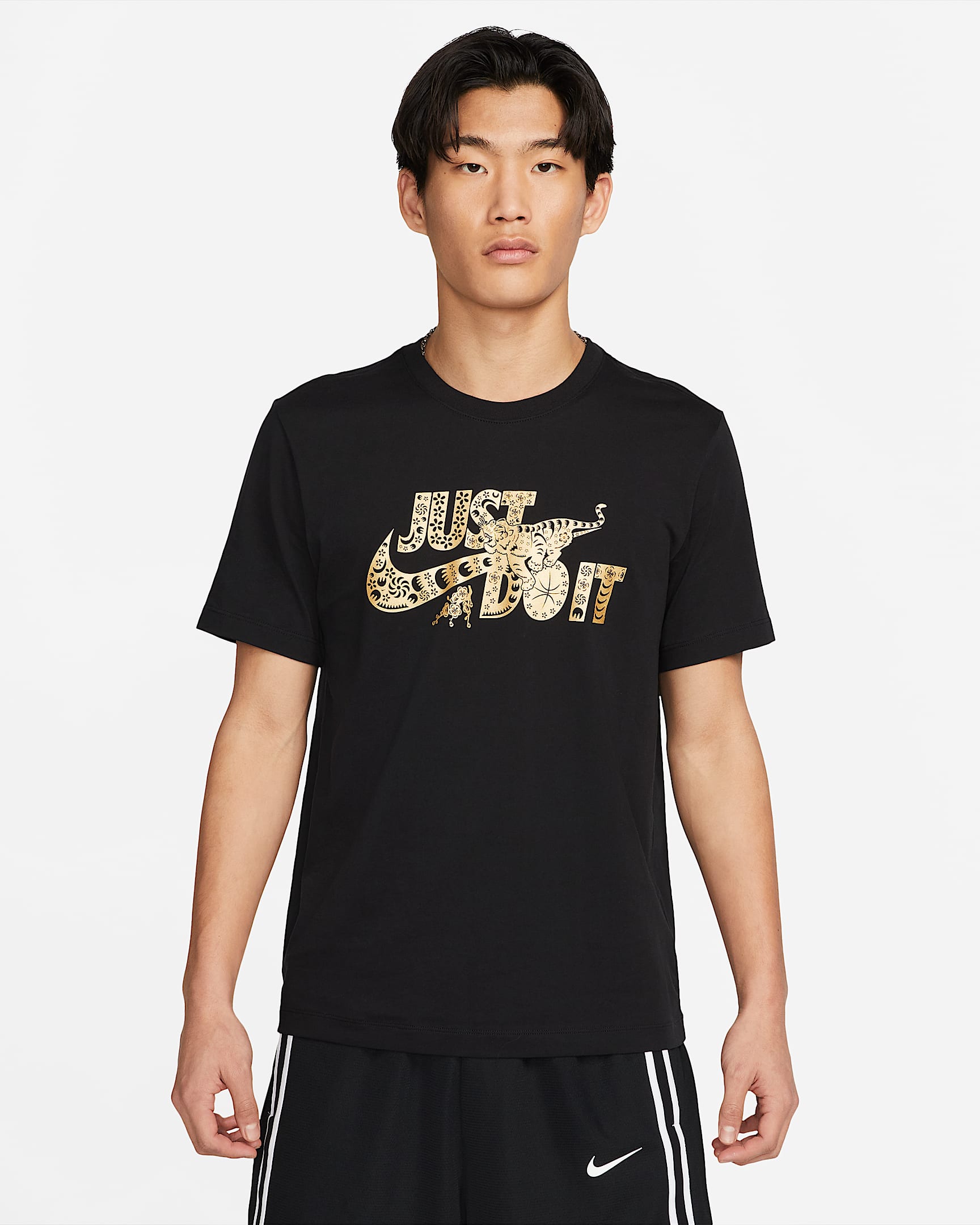 Nike "Just Do It" 男子篮球T恤 - 黑