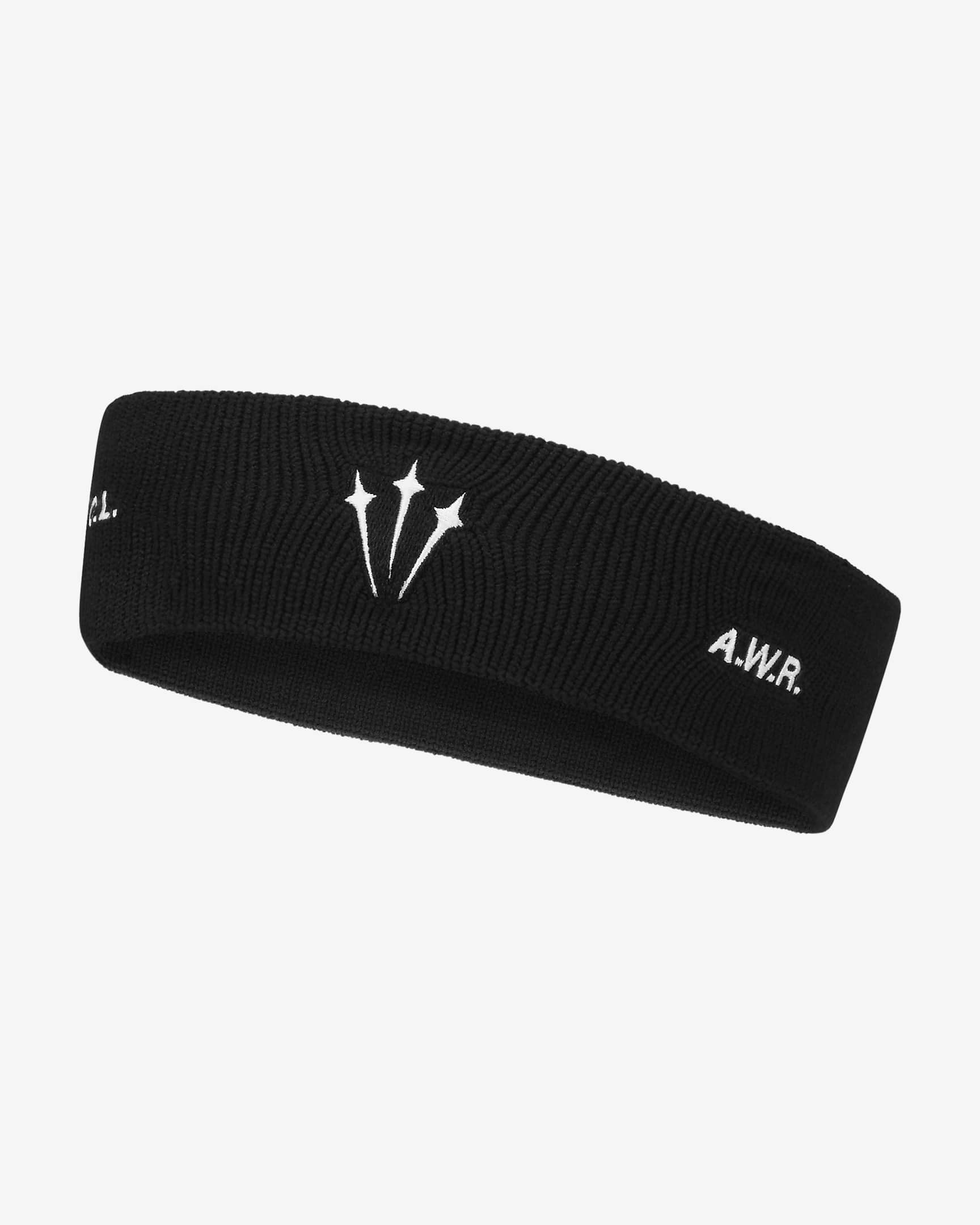 NOCTA Dri-FIT 篮球头带（1 条） - 黑/白色