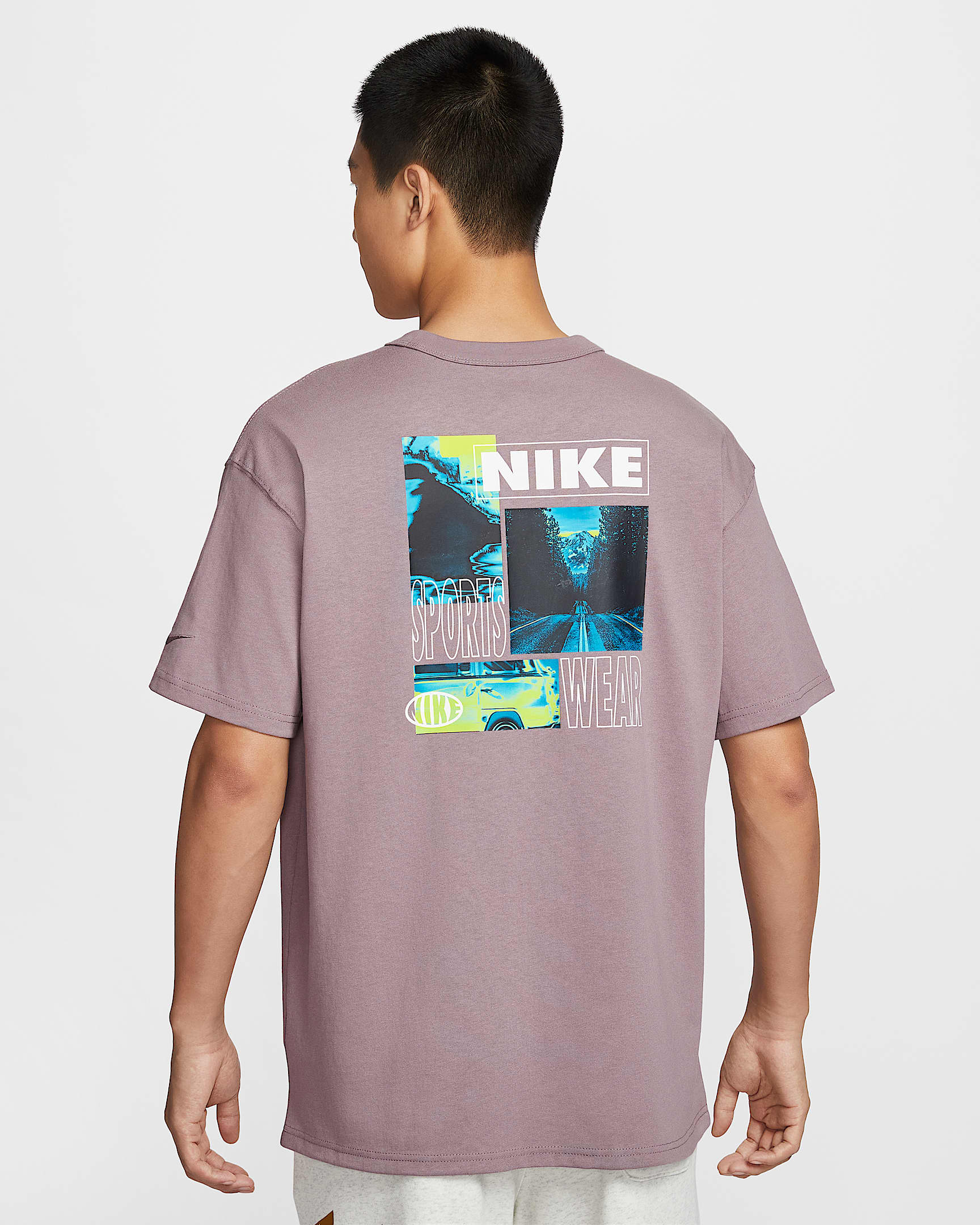 Nike Sportswear Premium Essentials 男子T恤 - 褐灰/白色/褐灰