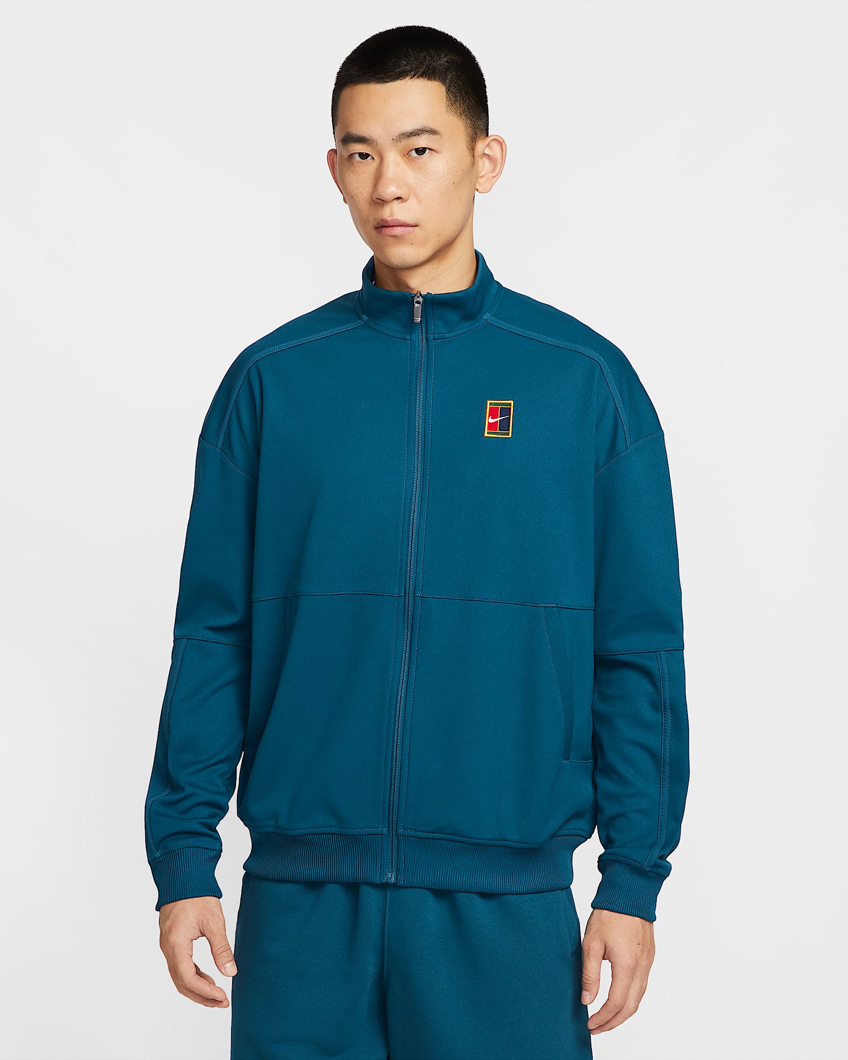 NikeCourt Heritage 男子薄绒网球夹克 - 力量蓝 (活力蓝)/力量蓝 (活力蓝)