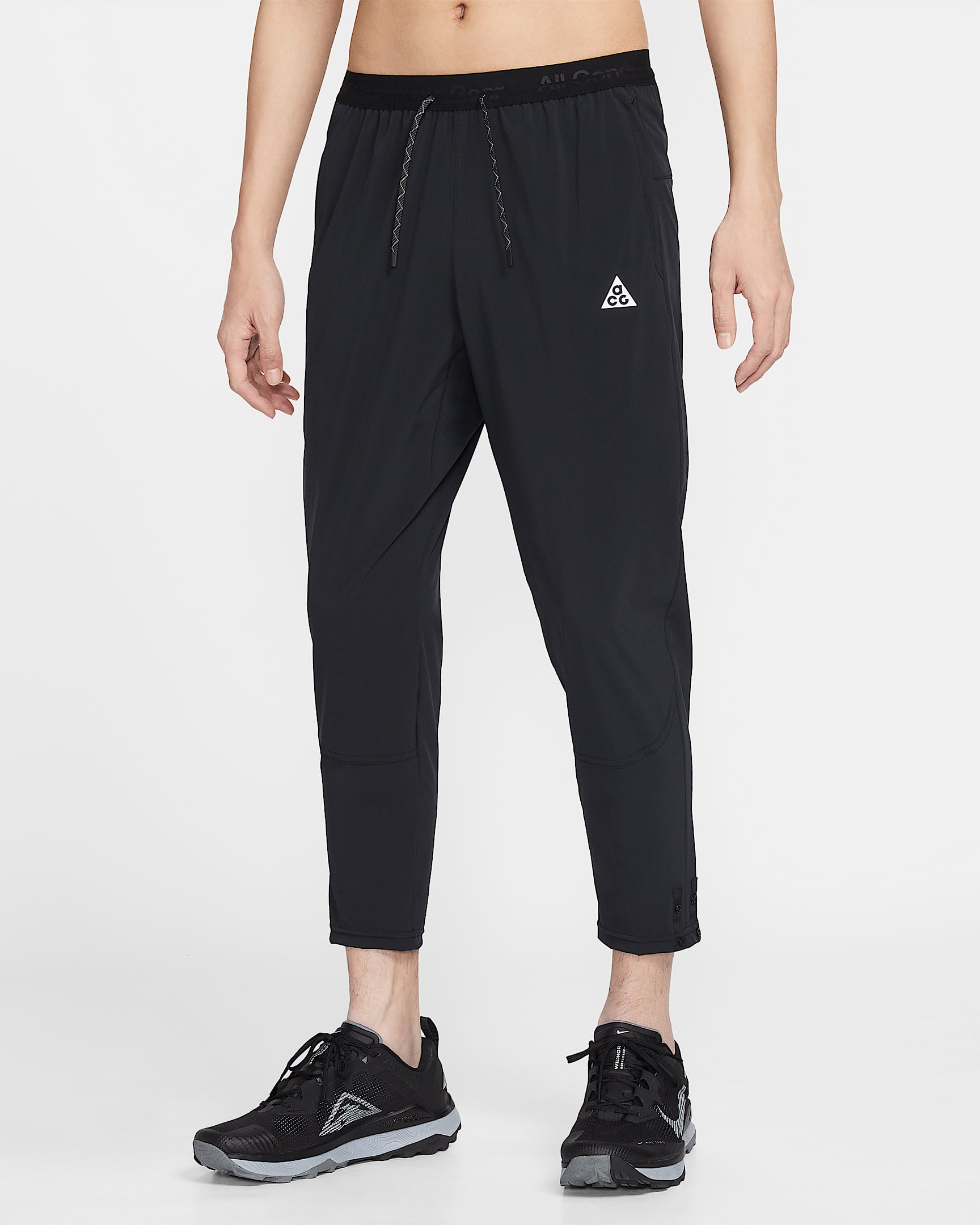 Nike ACG Dri-FIT 男子速干越野跑步长裤 - 黑/煤黑/山峰白