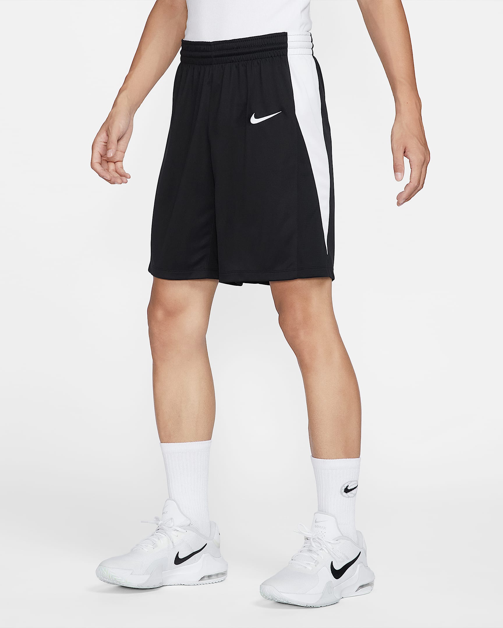 Nike 男子篮球短裤 - 黑/白色/黑