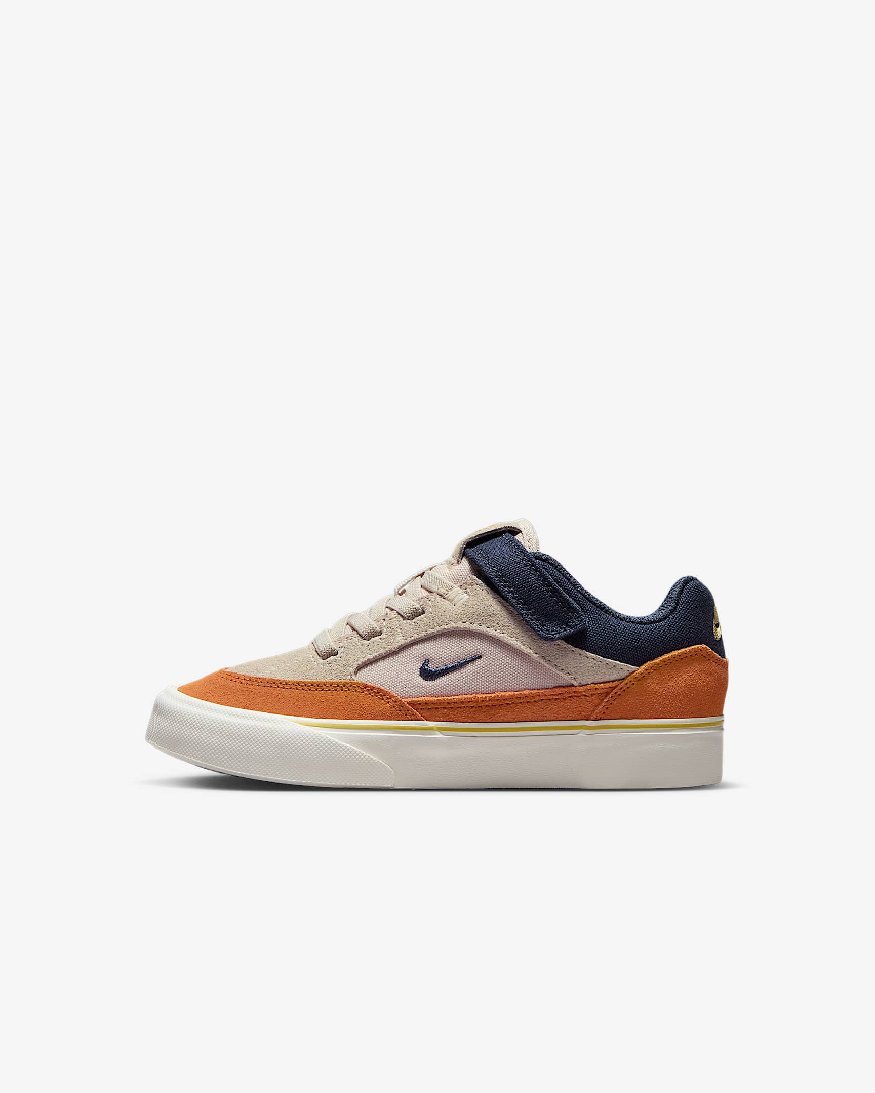 Nike SB Malor 幼童薄底滑板鞋 - 浅土褐/君王/帆白/闪电蓝