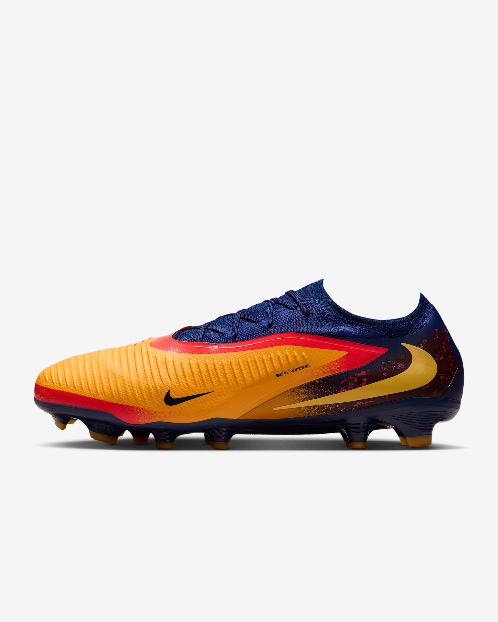 Nike Phantom 6 Low Pro "Erling Haaland" 耐克暗煞系列哈兰德男/女 FG 天然硬质草地低帮足球鞋 - 激光橙/空间蓝/亮眼柠檬黄