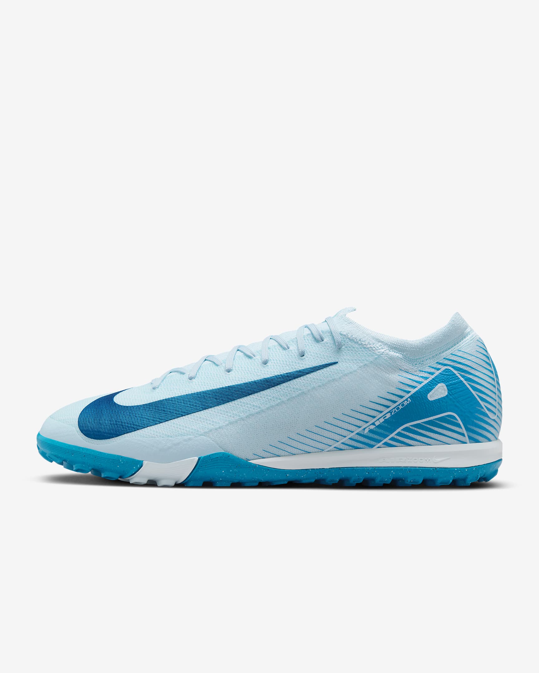 Nike Mercurial Vapor 16 Pro 耐克刺客系列男/女 TF 人造场地低帮足球鞋 - 冰川蓝/轨道蓝