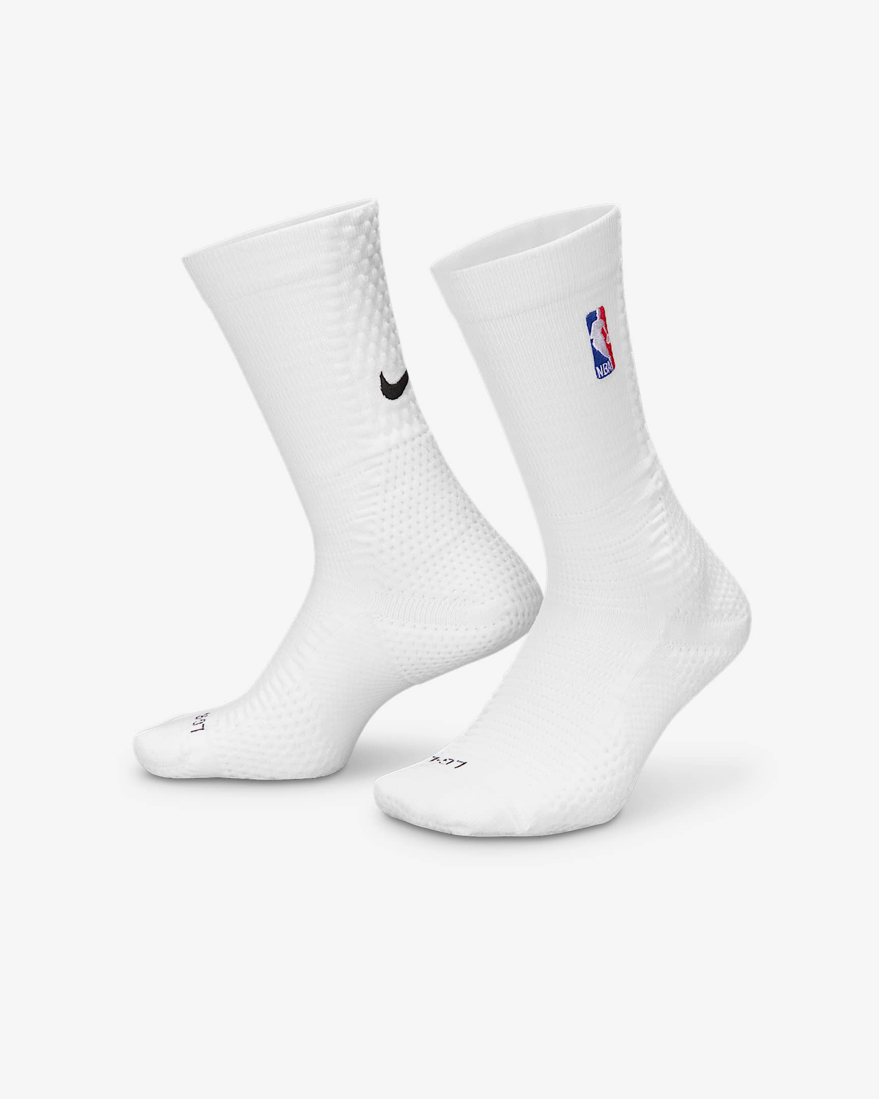 Nike Unicorn Dri-FIT ADV NBA 舒适速干中筒运动袜（1 双） - 白色/灯草蓝/白色/黑