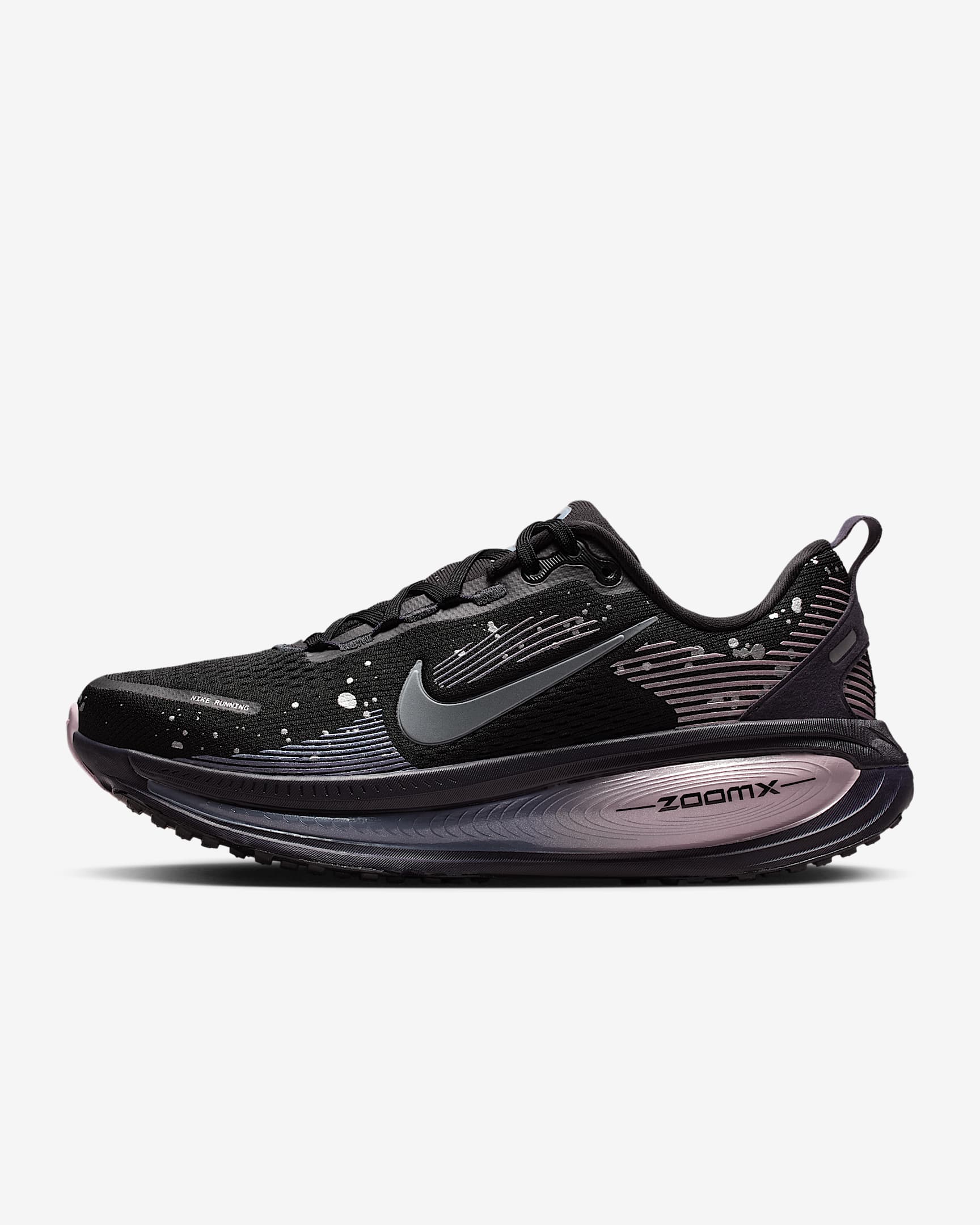 Nike Vomero 18 SE 耐克迈柔女子公路跑步鞋 - 黑/黑紫/灰石板蓝/金属暗灰