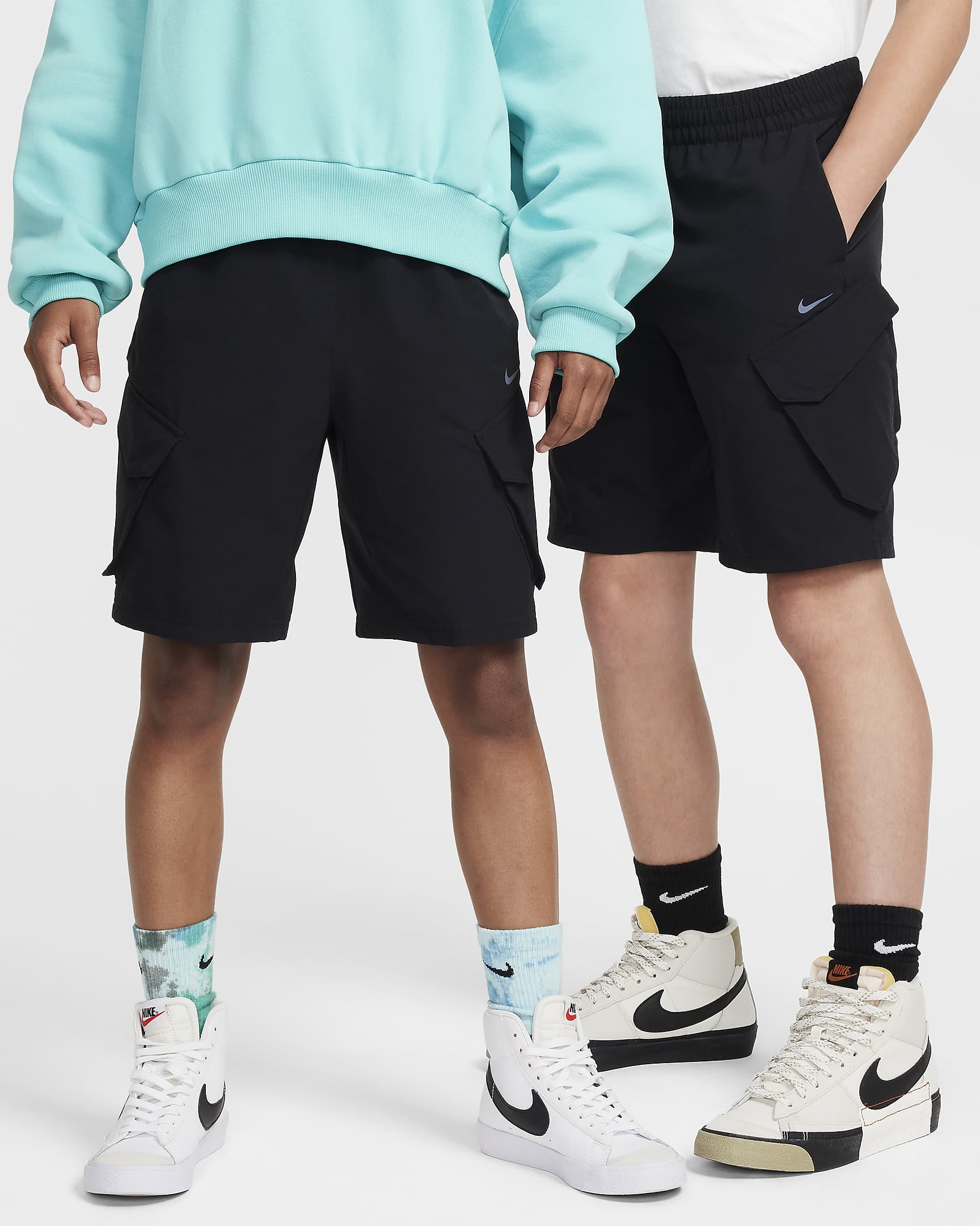 Nike Sportswear City Utility 大童工装短裤 - 黑/黑