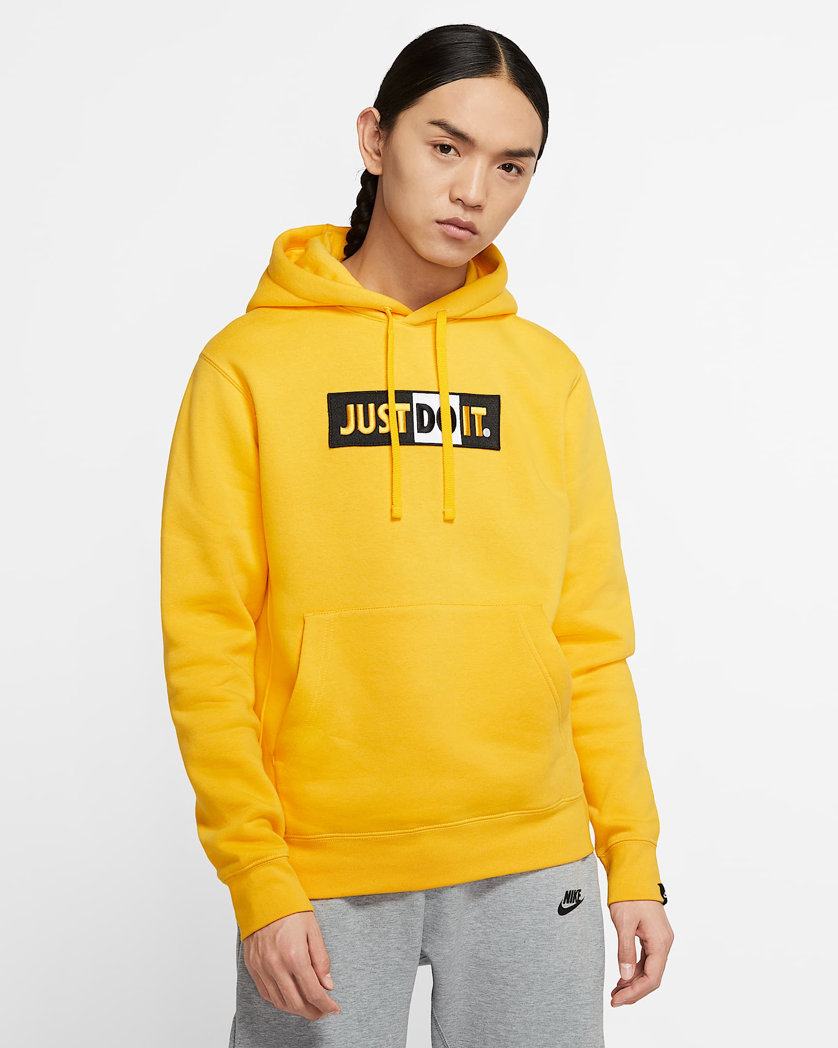 Nike Sportswear 男子起绒套头连帽衫 - 大学金