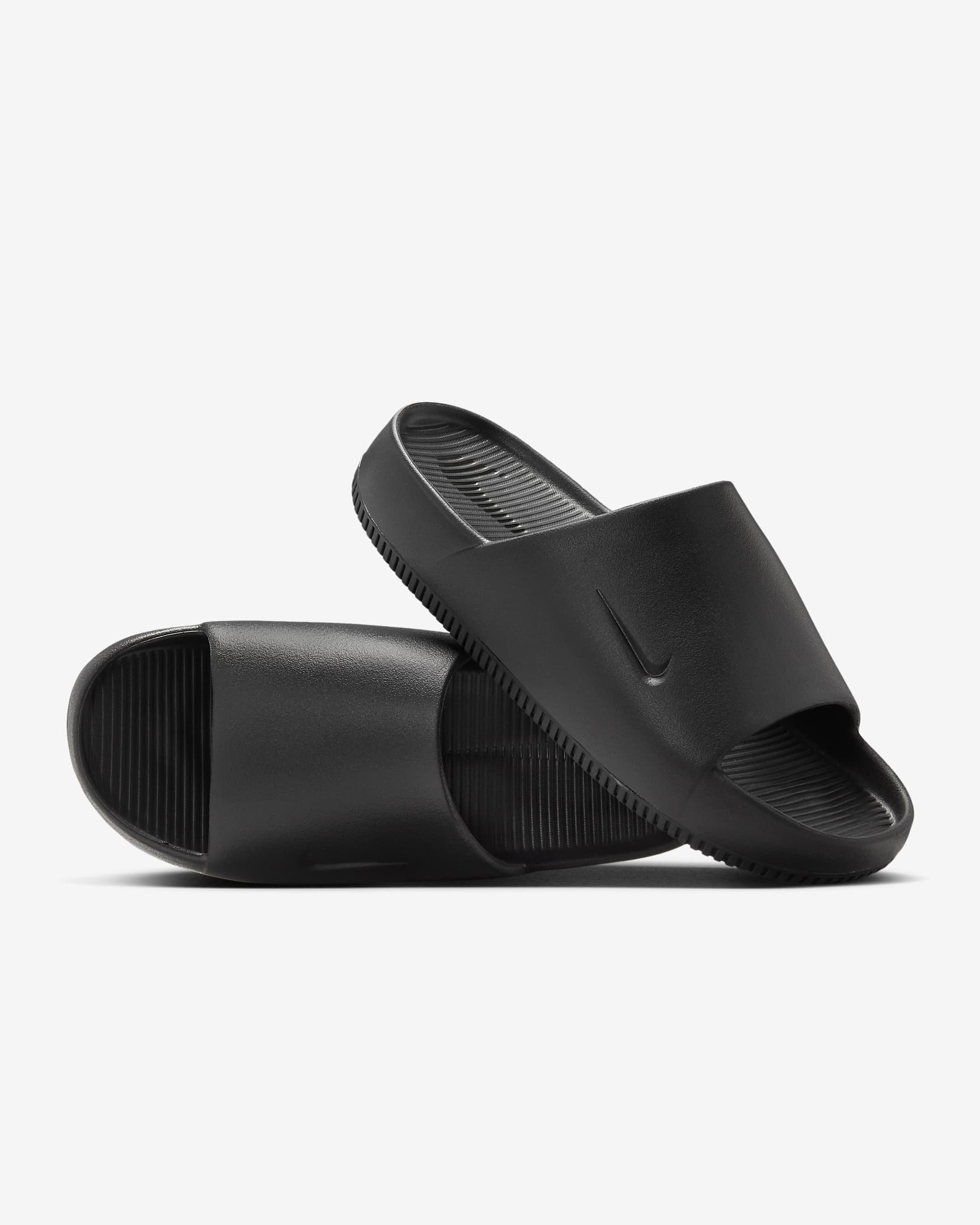 Nike Calm 男子拖鞋一字拖 - 黑/黑