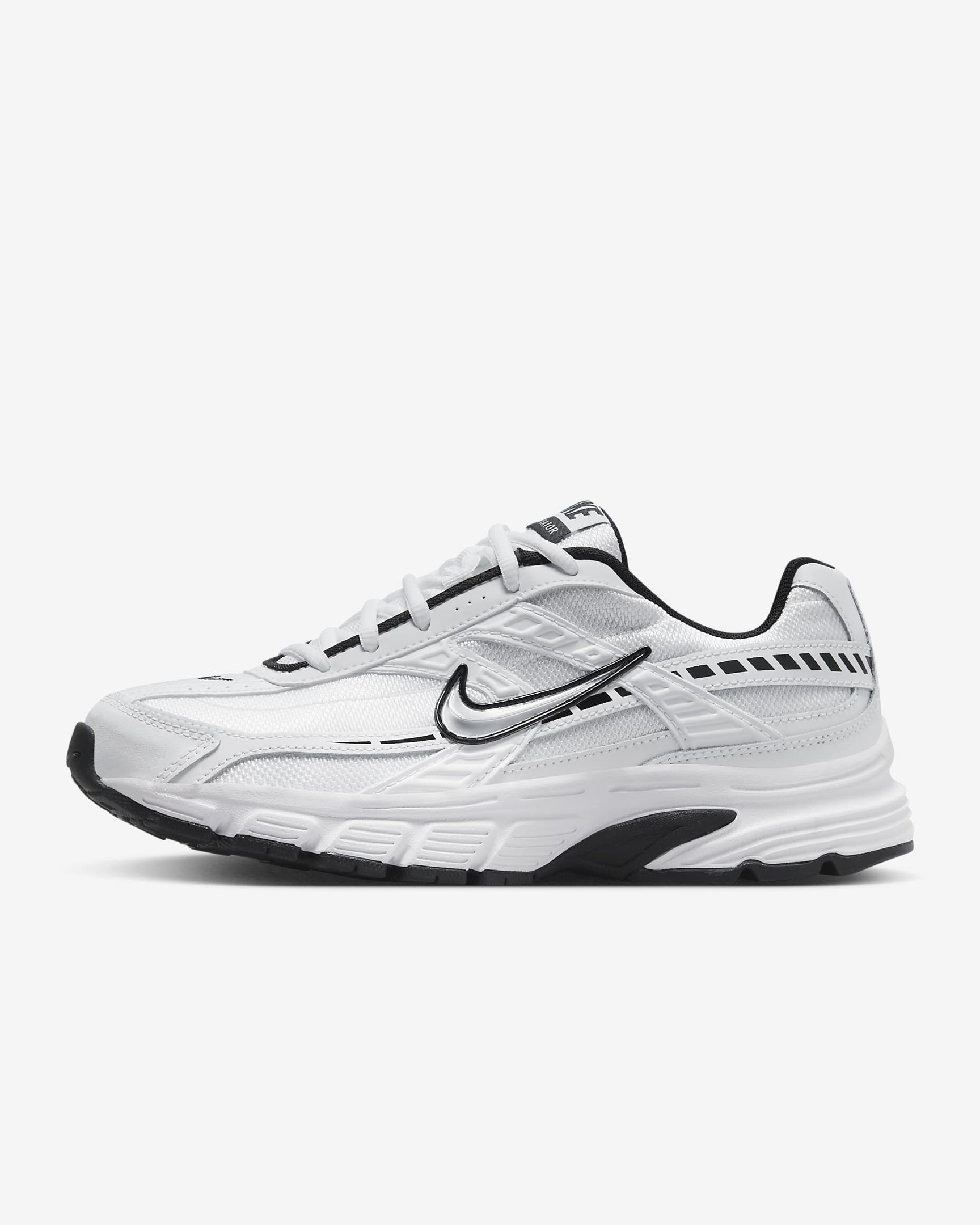 Nike Initiator 女子运动鞋 - 白色/白色/黑/金属银