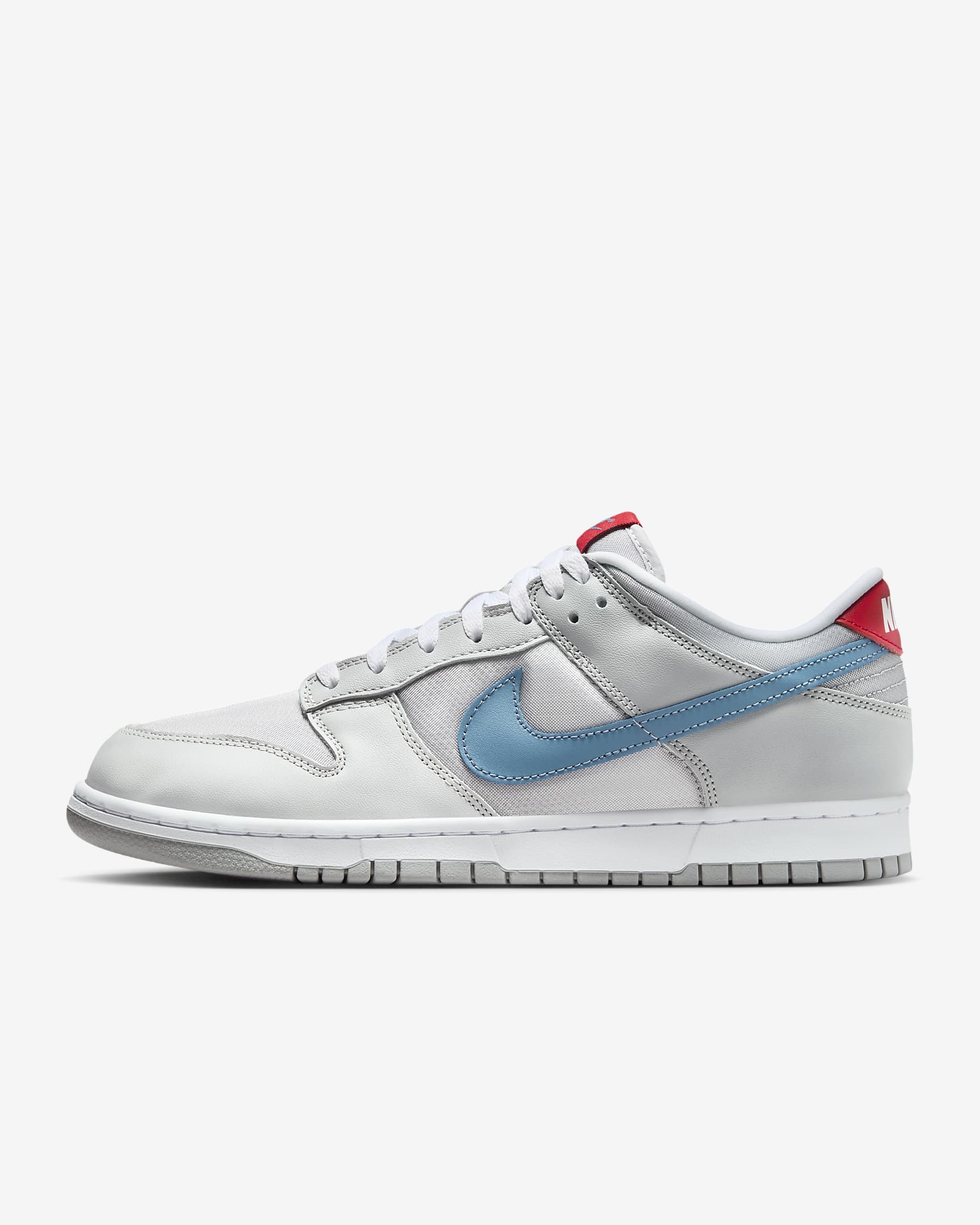 Nike Dunk Low 男子运动鞋板鞋 - 金属银/浅灰/银/爱琴海风暴蓝
