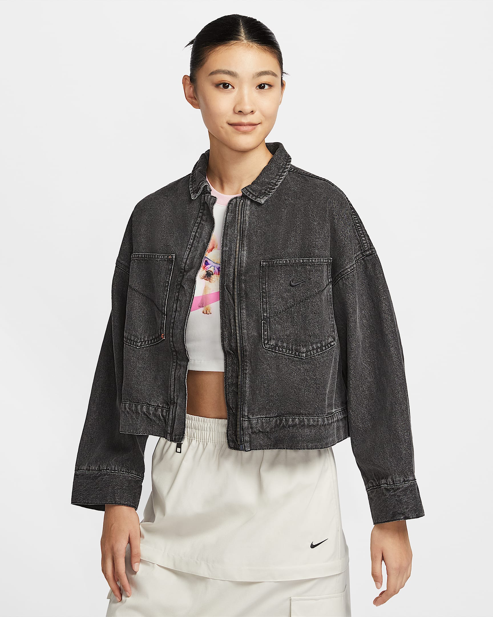 Nike Sportswear 女子牛仔系列夹克 - 黑