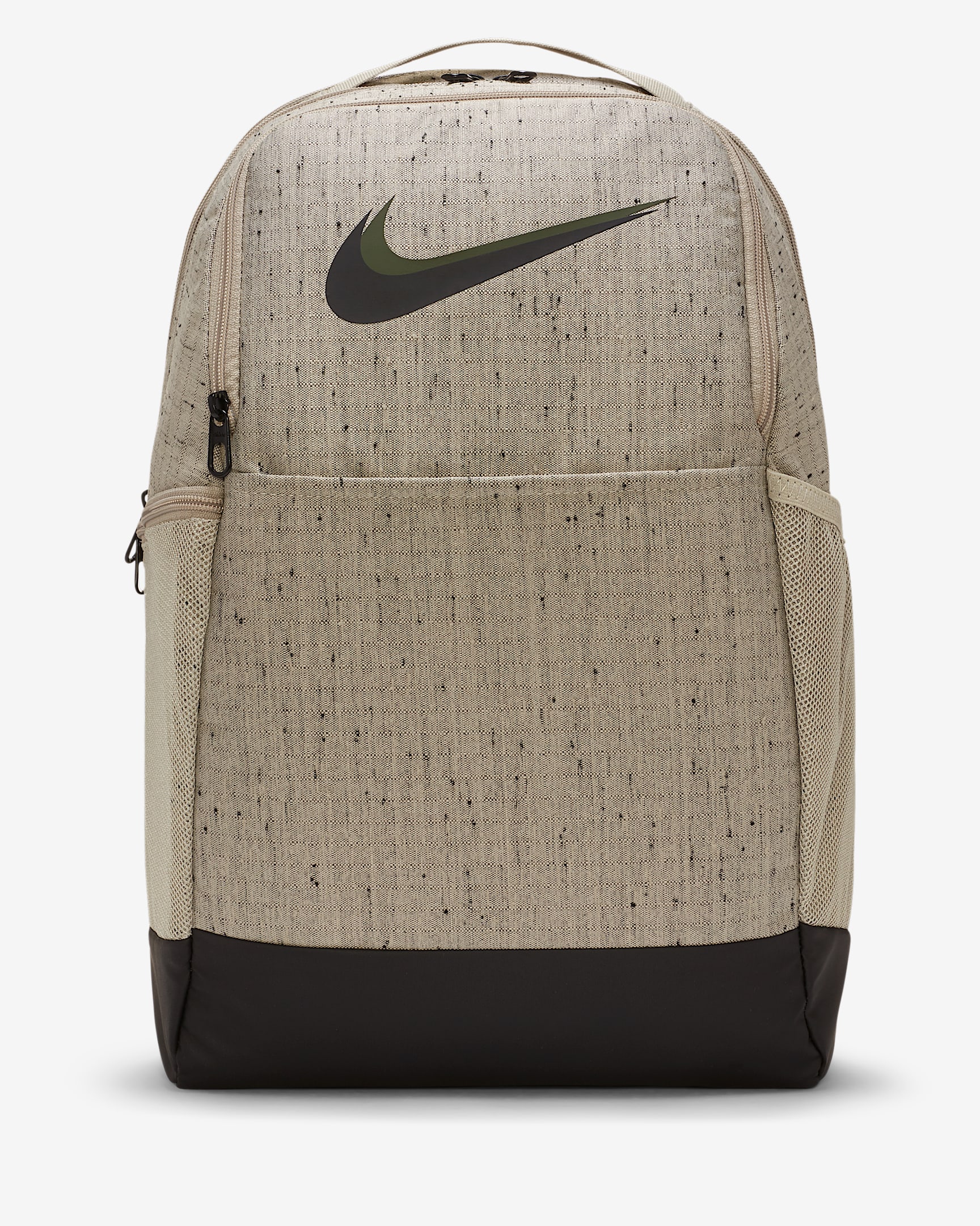 Nike Brasilia Slub 训练双肩包 - 石色/黑/黑