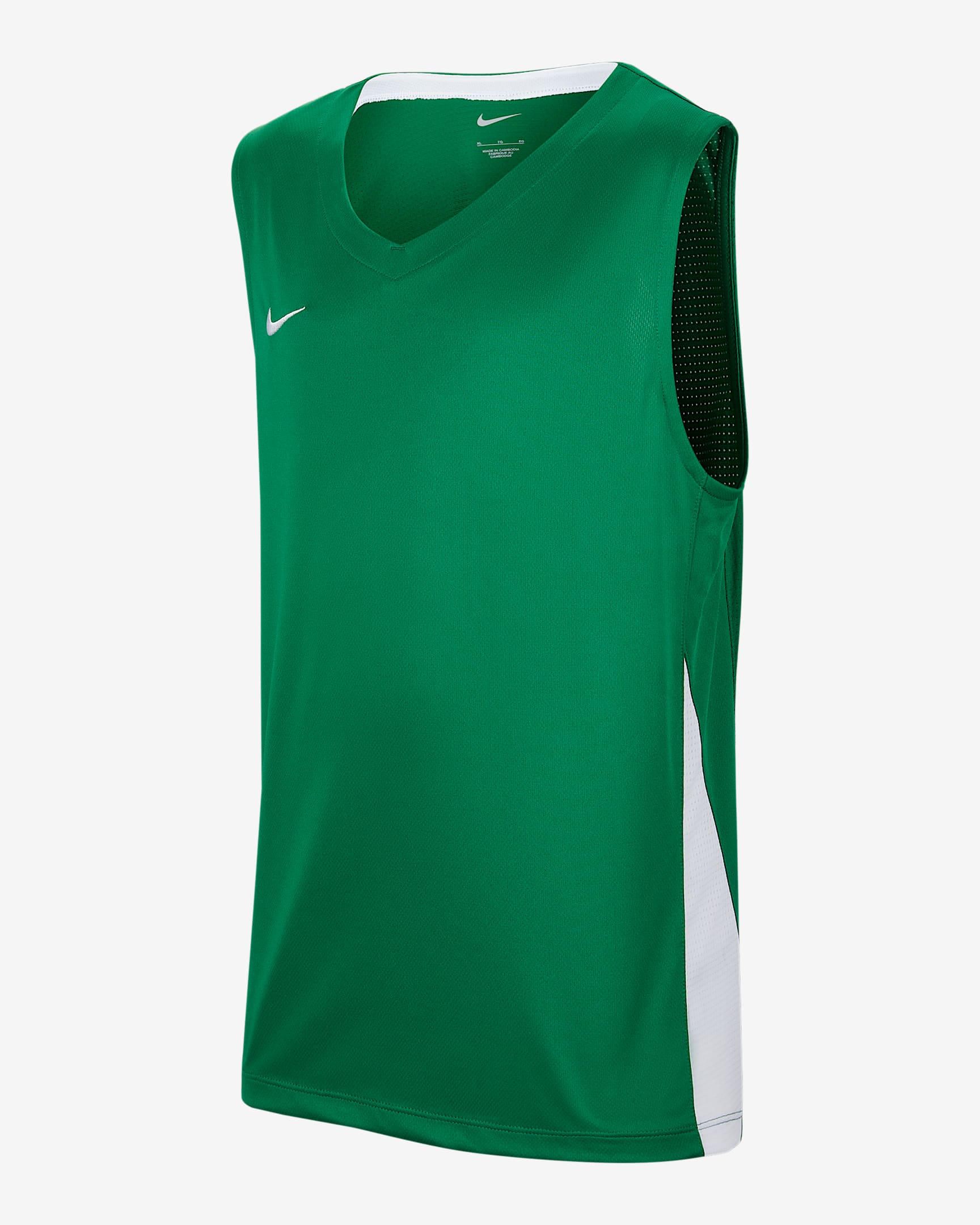 Nike 大童篮球球衣 - 松绿/白色/白色