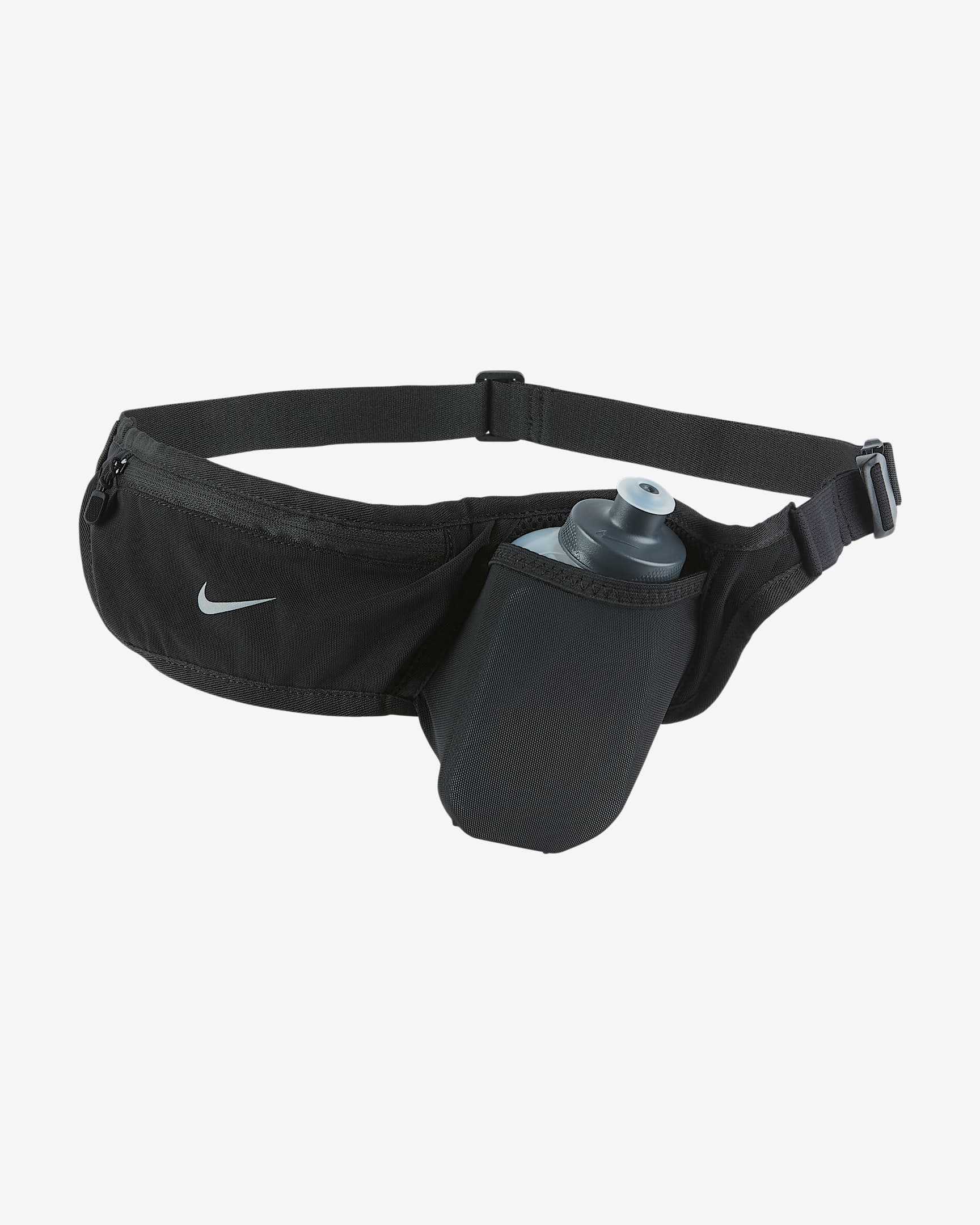 Nike 296ml Pocket 水壶腰包 - 黑/黑/银
