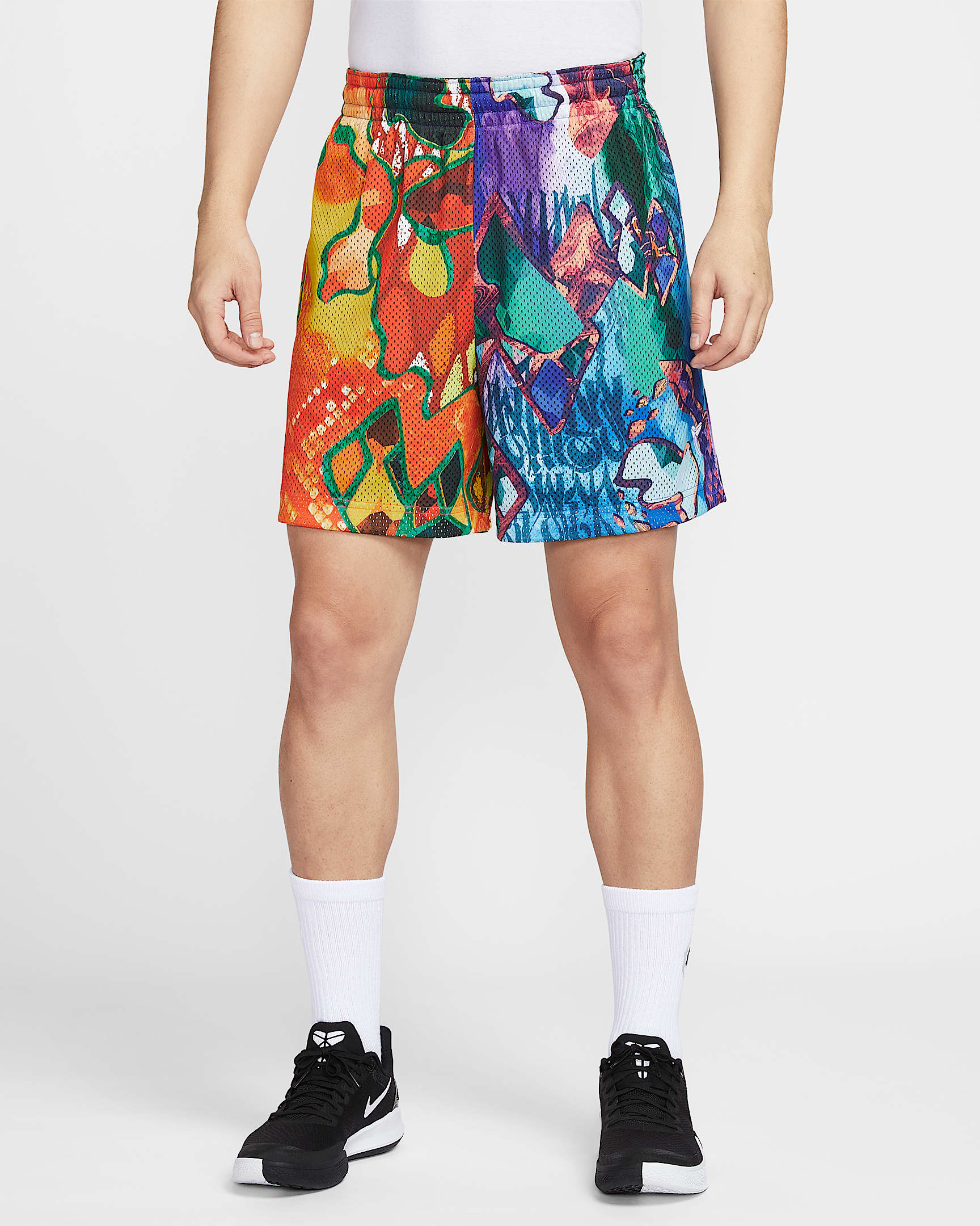Kobe Nike 科比系列 Dri-FIT 男子速干双面穿篮球短裤 - 黑/荧光黄