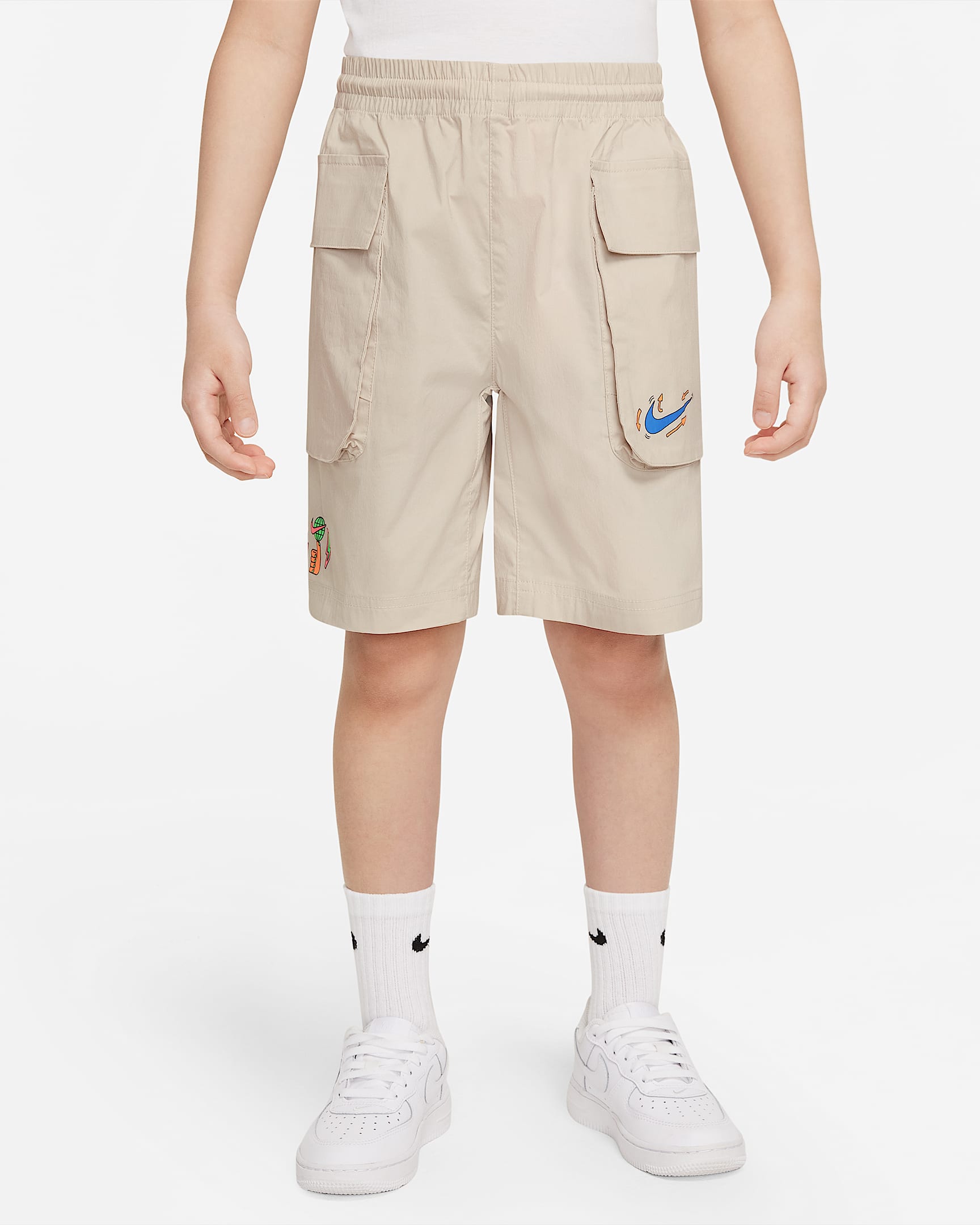 Nike 幼童工装短裤 - 赭石沙色