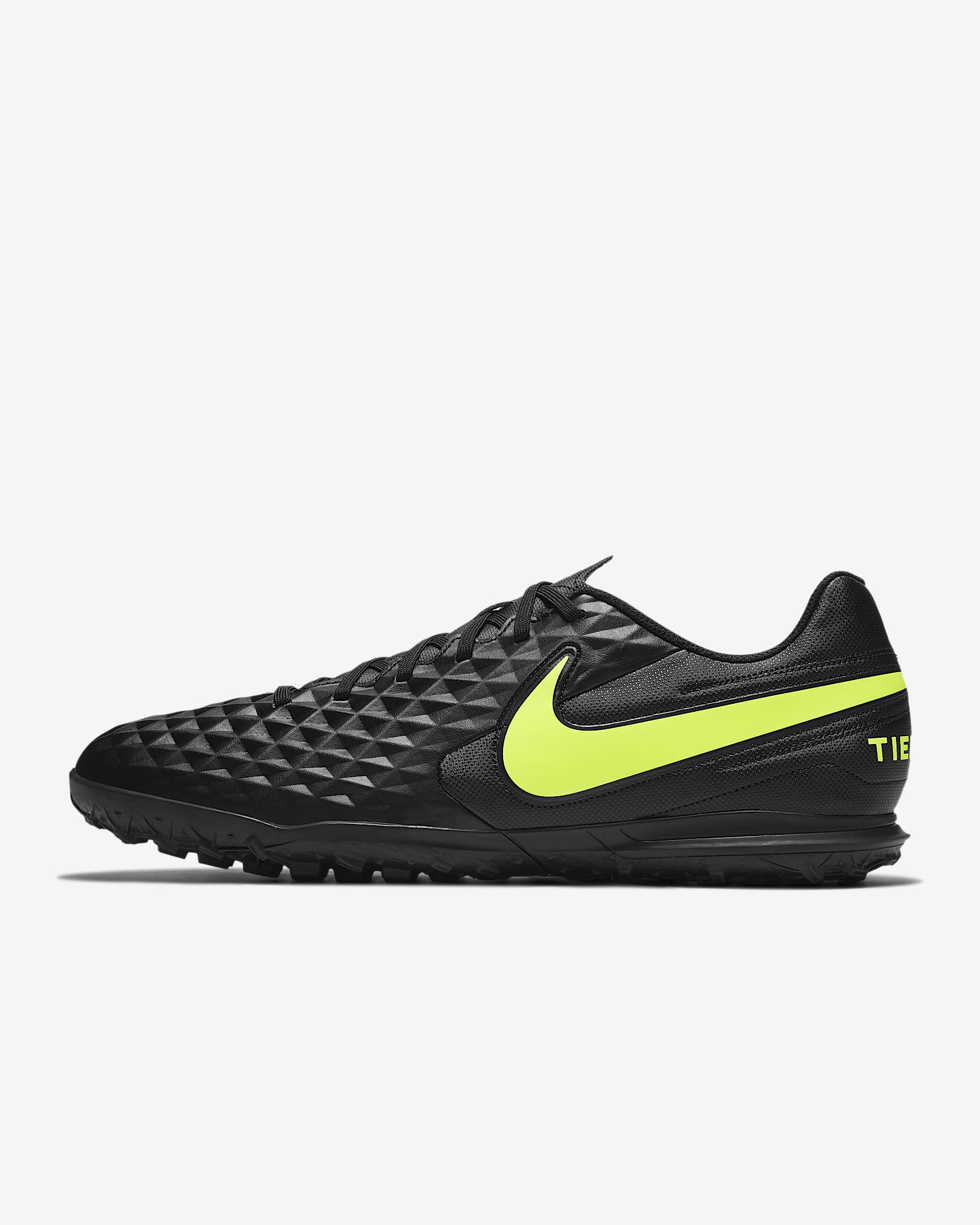 Nike Legend 8 CLUB TF 男/女人造场地足球鞋 - 黑/荧光黄