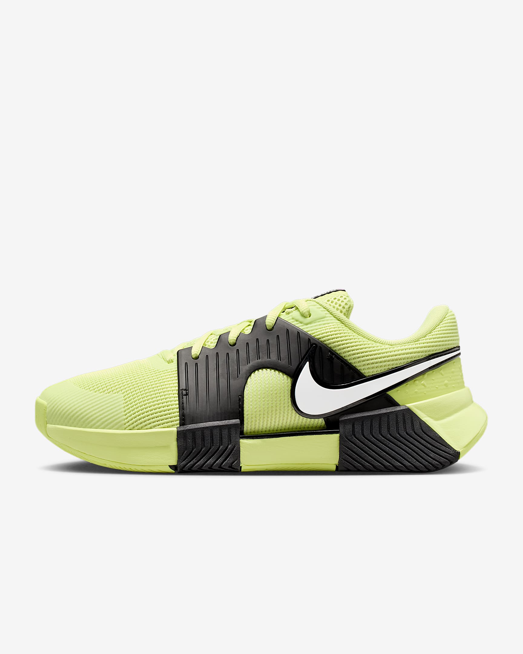 Nike Zoom GP Challenge 1.5 PRM 大坂直美同款女子硬地球场网球鞋 - 黑/浅柠檬黄/白色