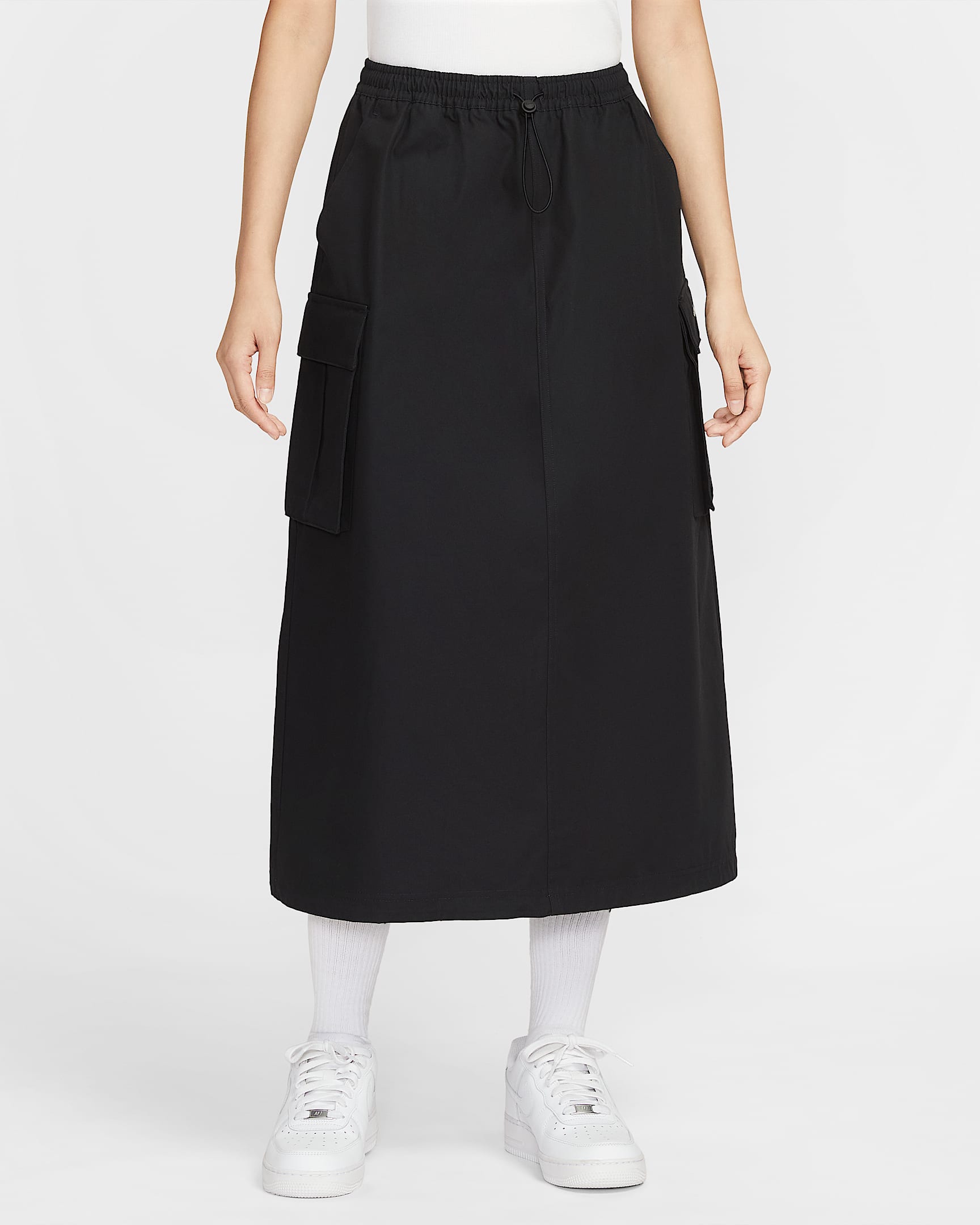 Nike Sportswear 女子宽松工装半身裙 - 黑/帆白