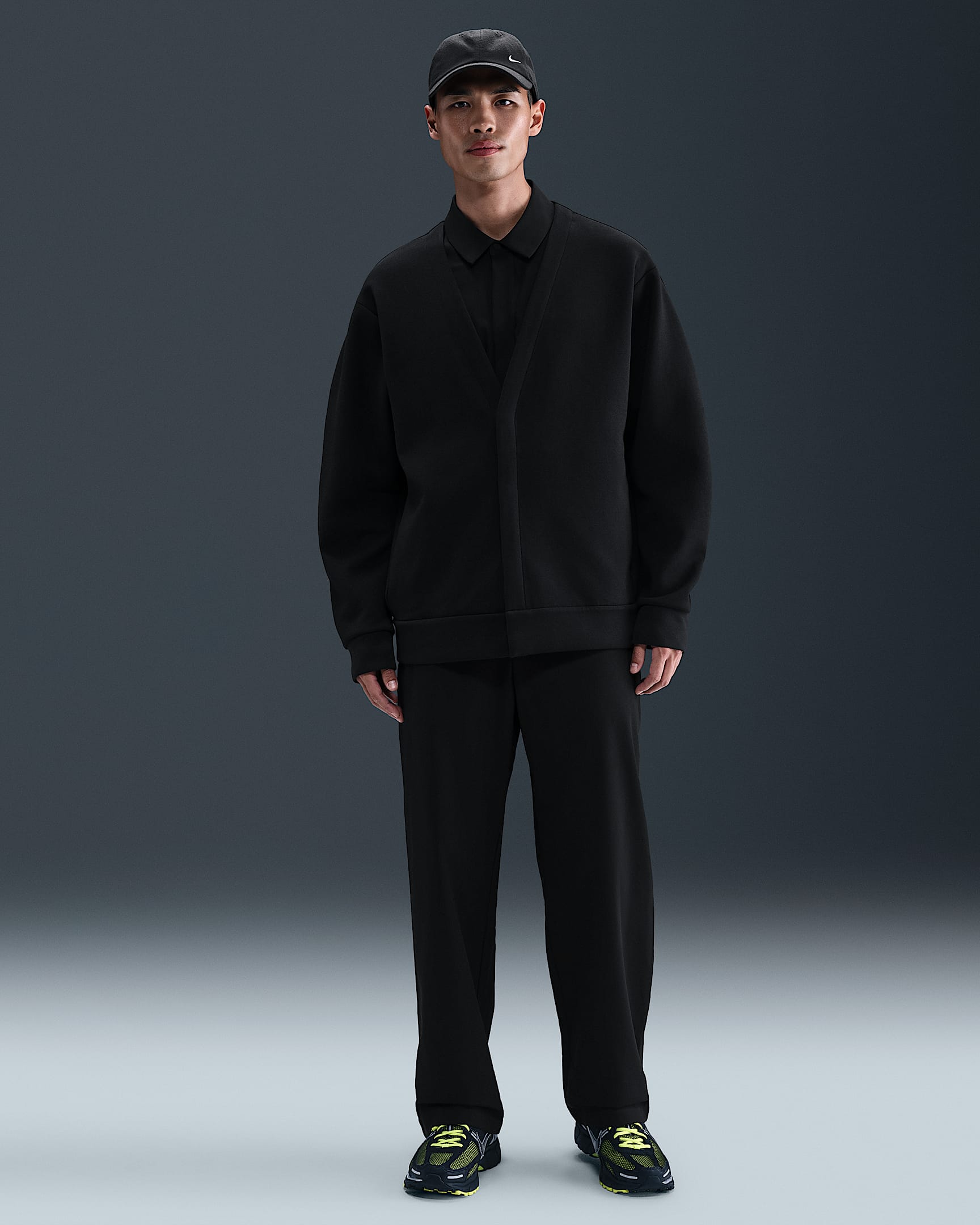 Nike 24.7 PerfectStretch Dri-FIT 男子防晒速干宽松版型长裤 - 黑/暗烟灰