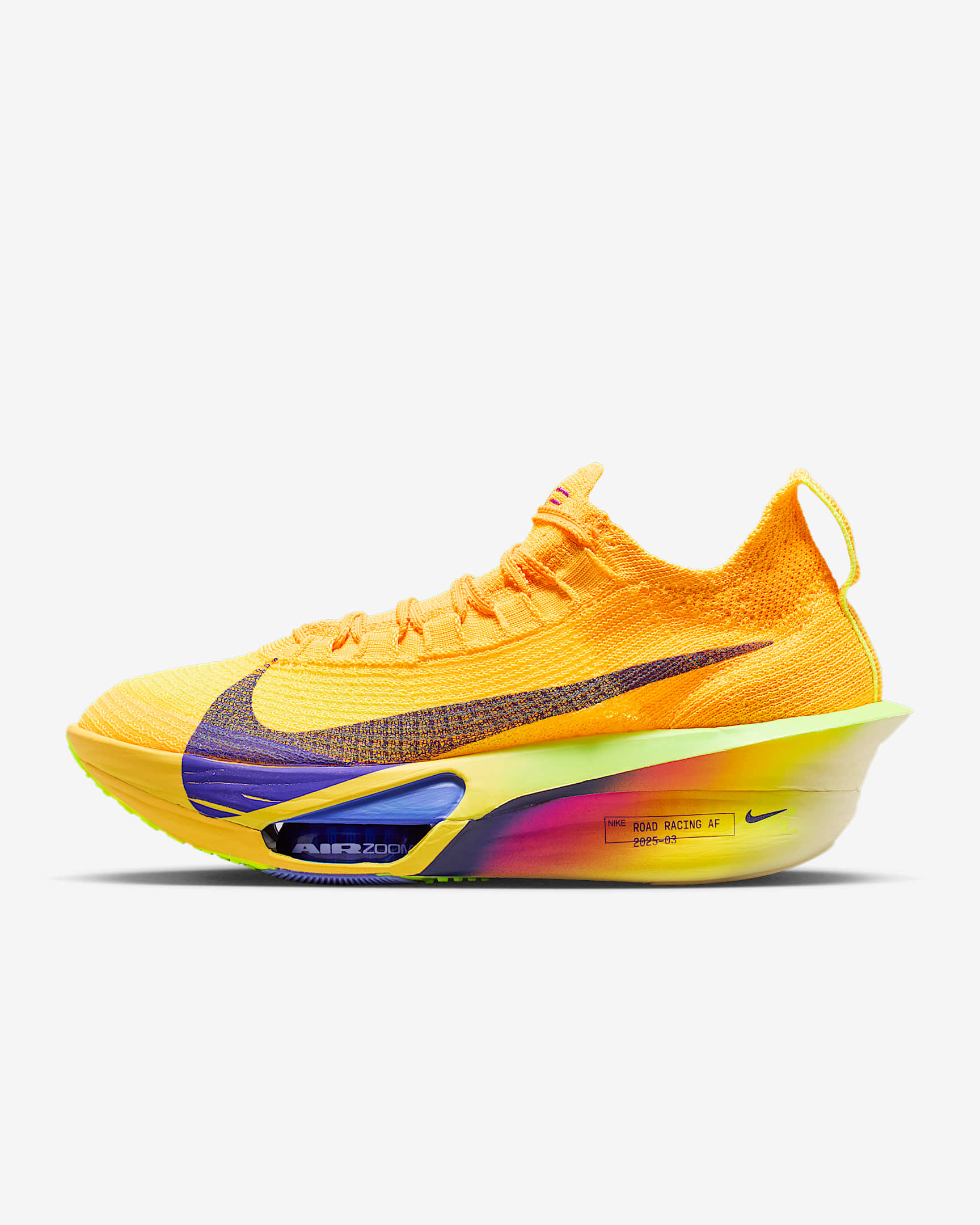 Nike Alphafly 3 张德顺同款女子公路竞速跑步鞋 - 激光橙/脉冲柠檬黄绿/荧光冰黄/耀眼靛紫