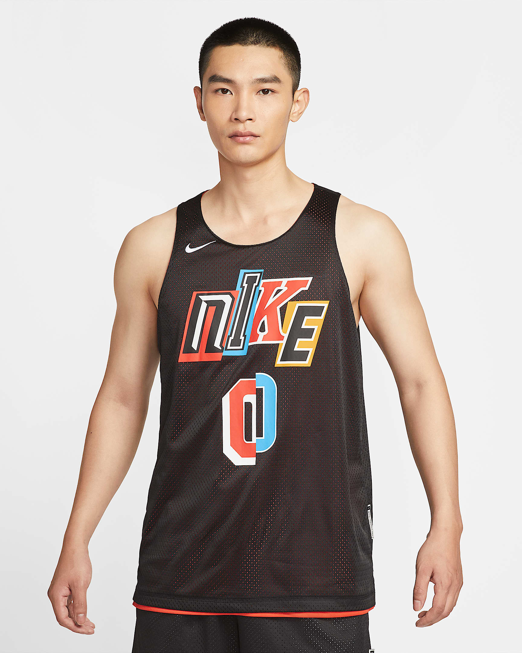 Nike Standard Issue Dri-FIT 男子速干双面穿篮球球衣 - 黑