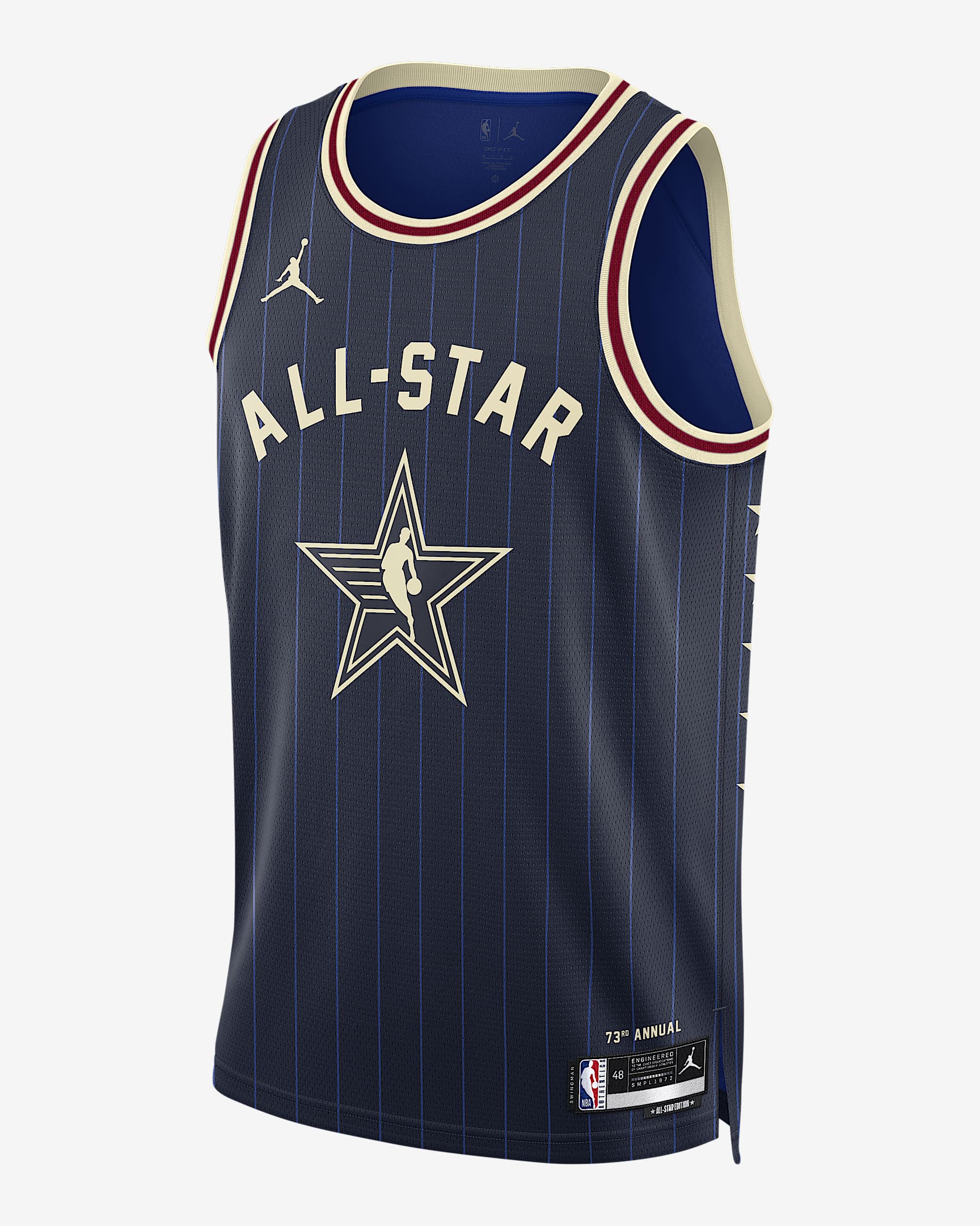 2024 All-Star Weekend Jordan Dri-FIT NBA Swingman Jersey 全明星男子速干球衣 - 大学深蓝