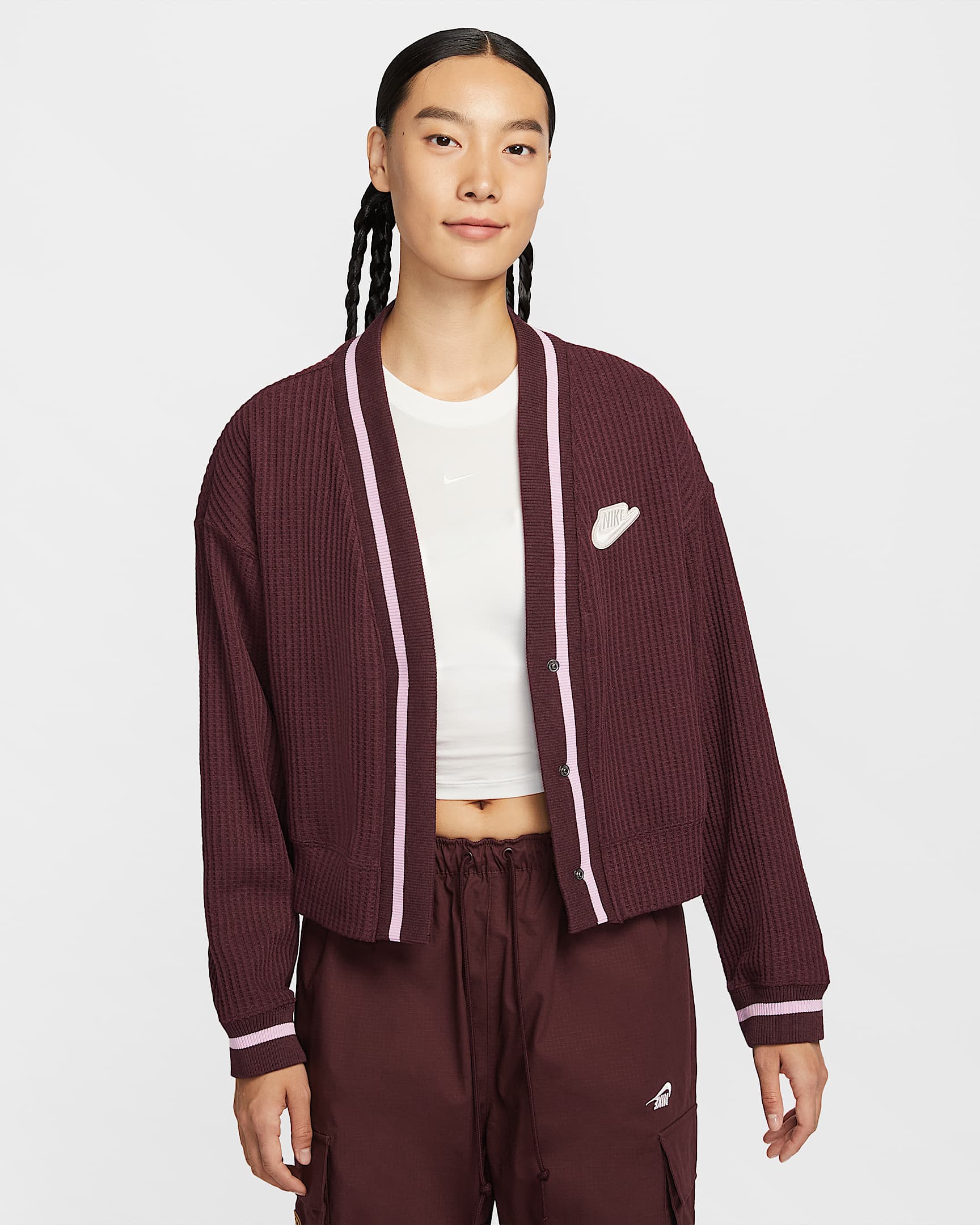 Nike Sportswear 女子开衫 - 鲜亮勃艮第酒红/调色