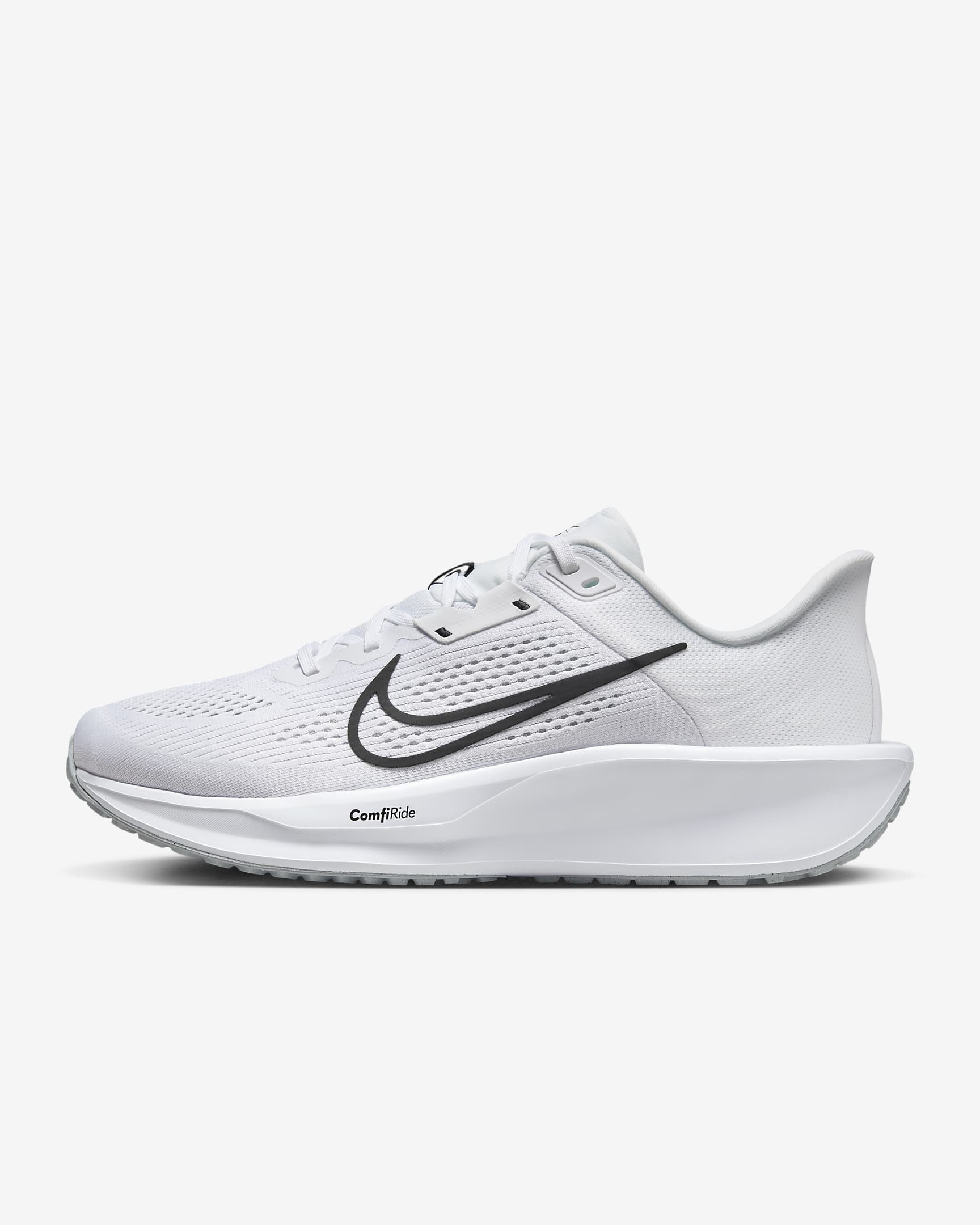 Nike Quest 6 男子公路跑步鞋 - 白色/白金色/黑