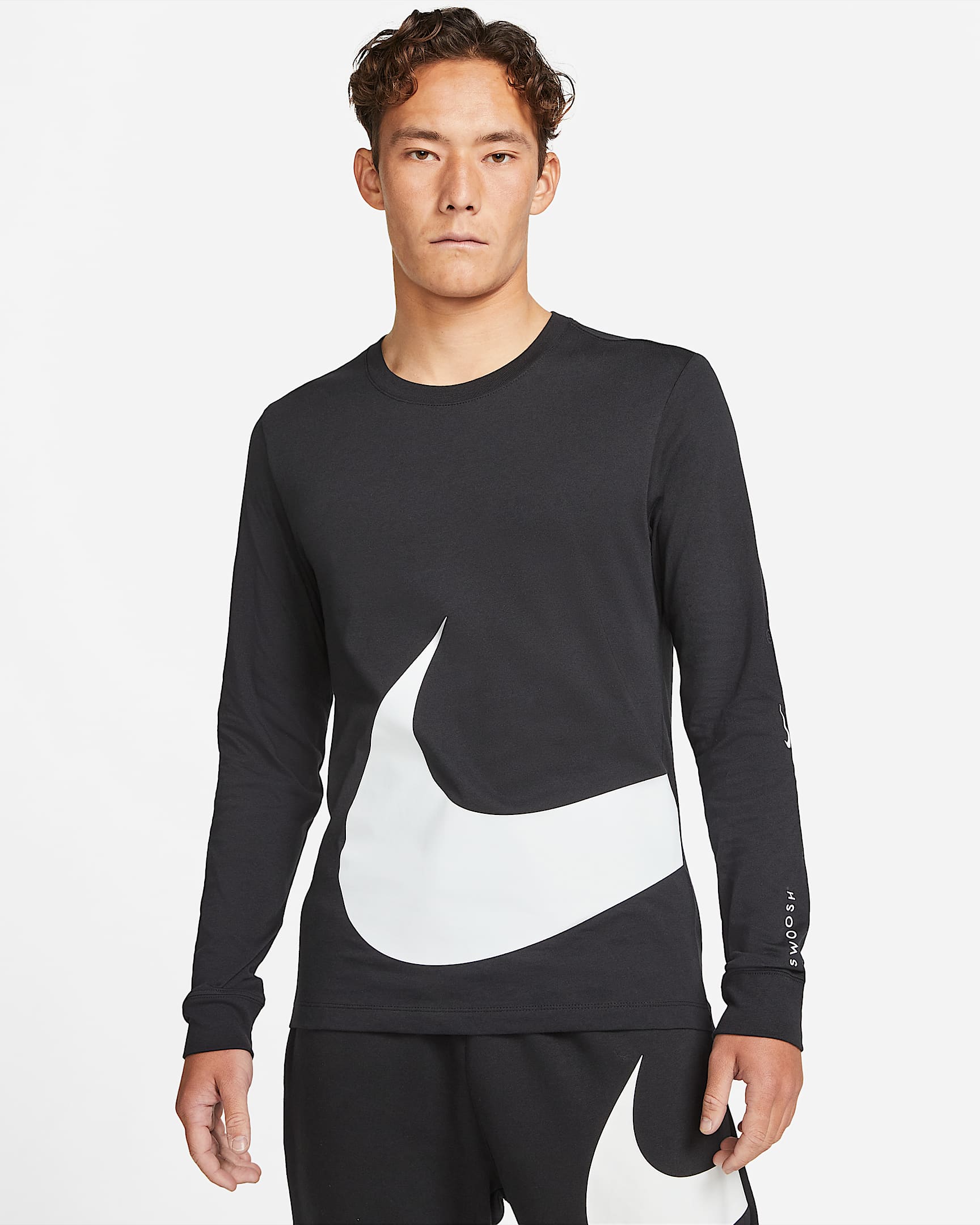 Nike Sportswear 男子长袖T恤 - 黑