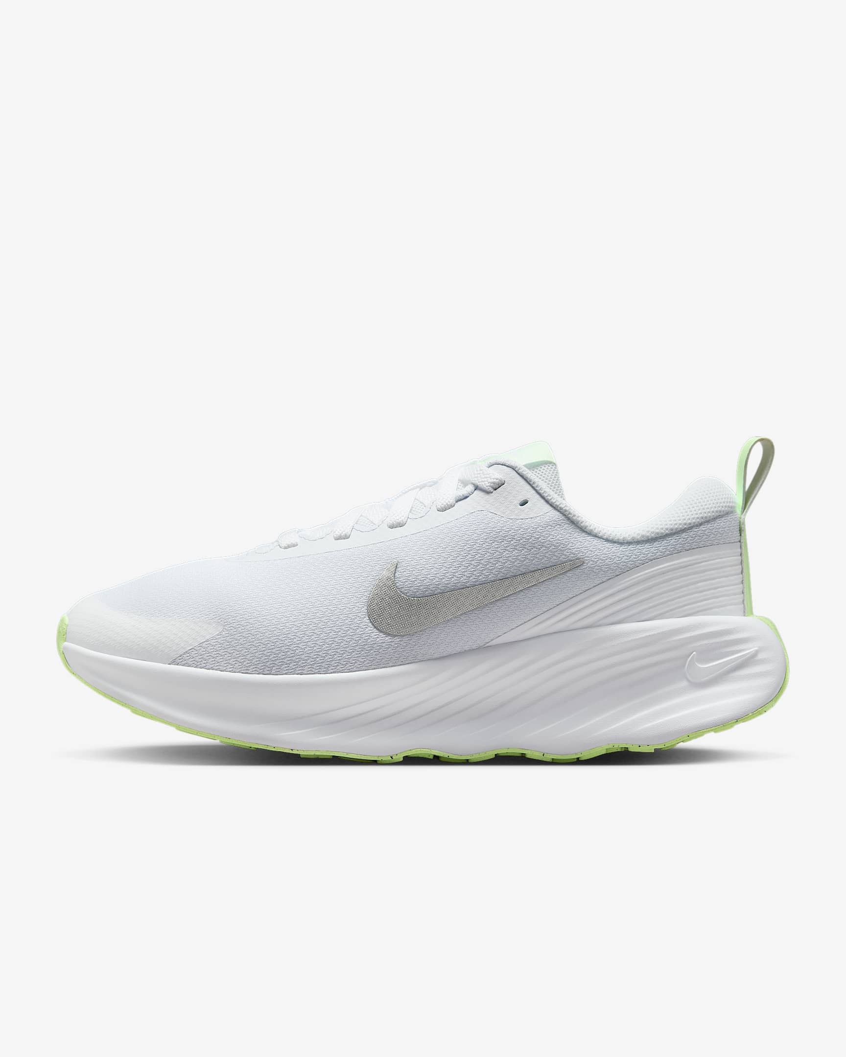 Nike Promina 女子步行运动鞋走路鞋 - 白色/微黄绿/金属银