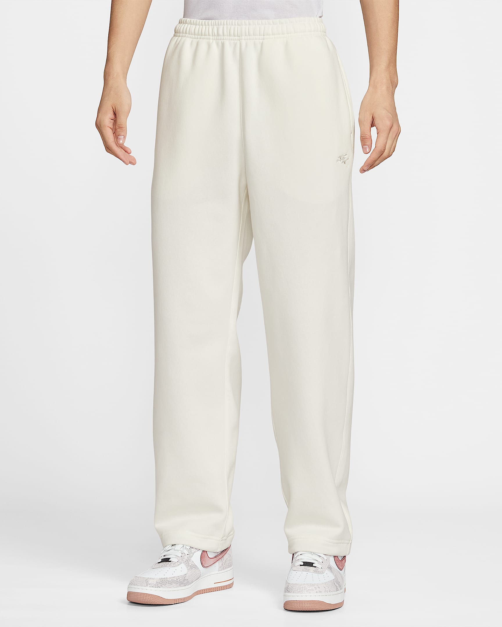 Nike Club 马年限定脱缰系列新年款男子加绒长裤 - 帆白