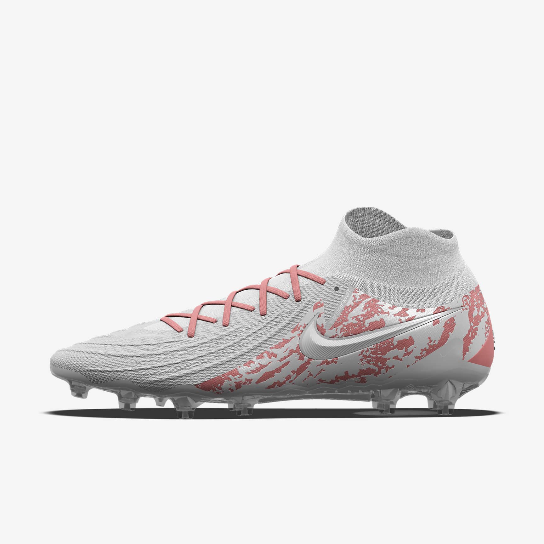 Nike Phantom Luna 2 Elite By You AG-Pro 专属定制高帮足球鞋 - 白色/白色