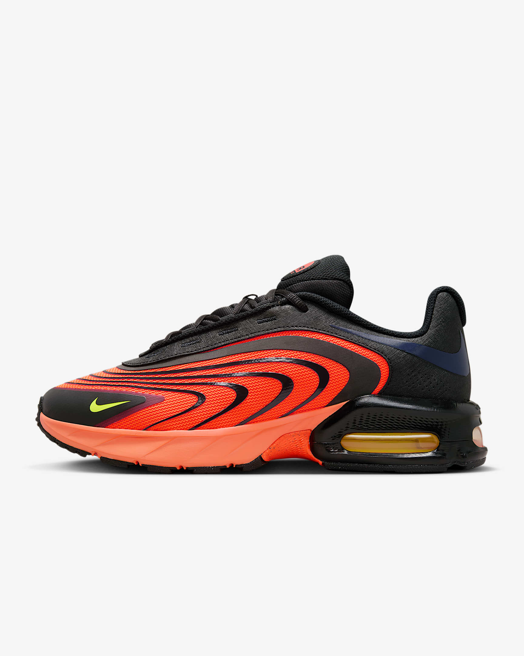 Nike Air Max Fire 男子运动鞋 - 橙红/黑/黑蓝/亮眼柠檬黄